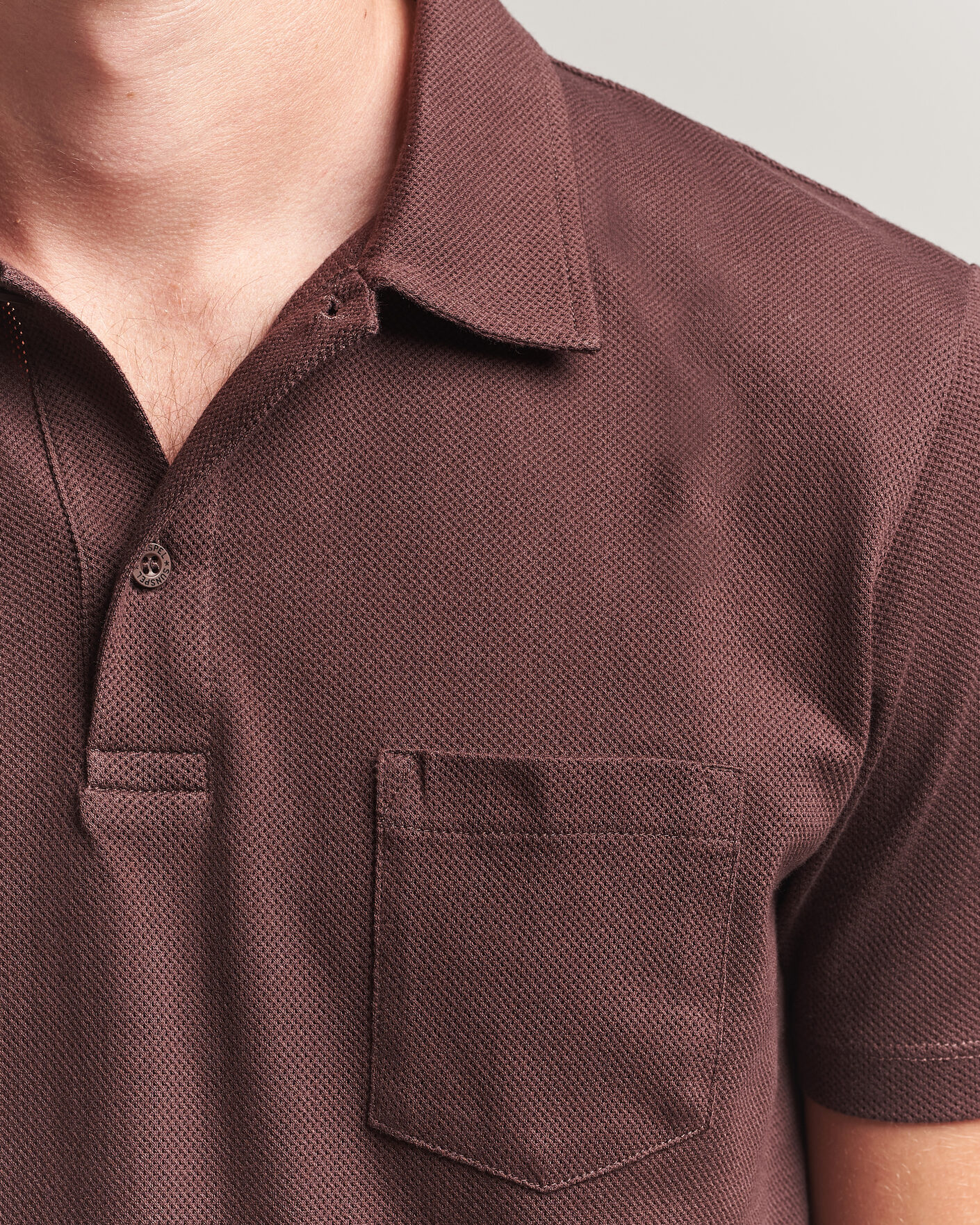 Herr | Pikéer | Sunspel | Riviera Polo Shirt Dark Brown