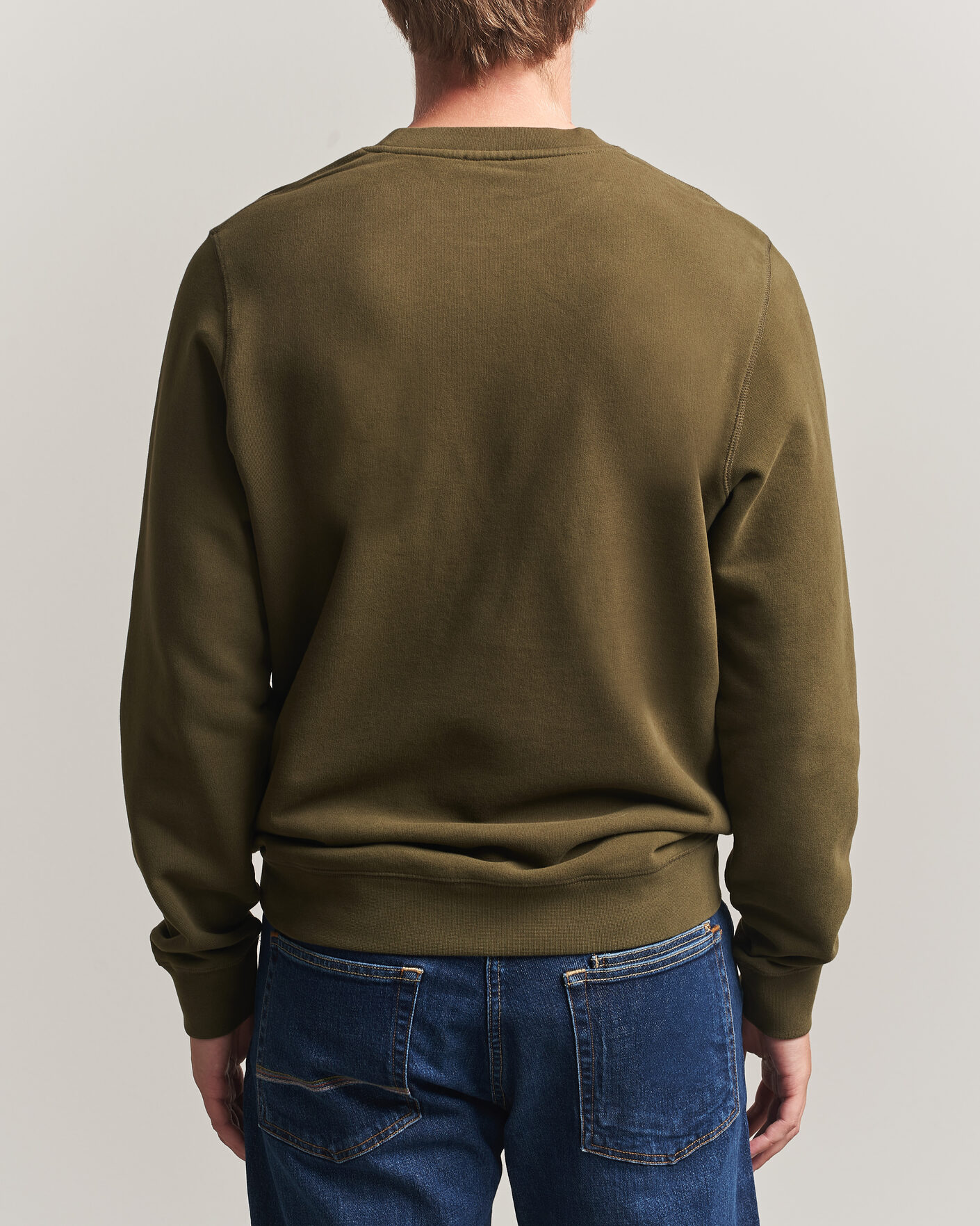 Herr | Tröjor | Sunspel | Loopback Sweatshirt Loden Green
