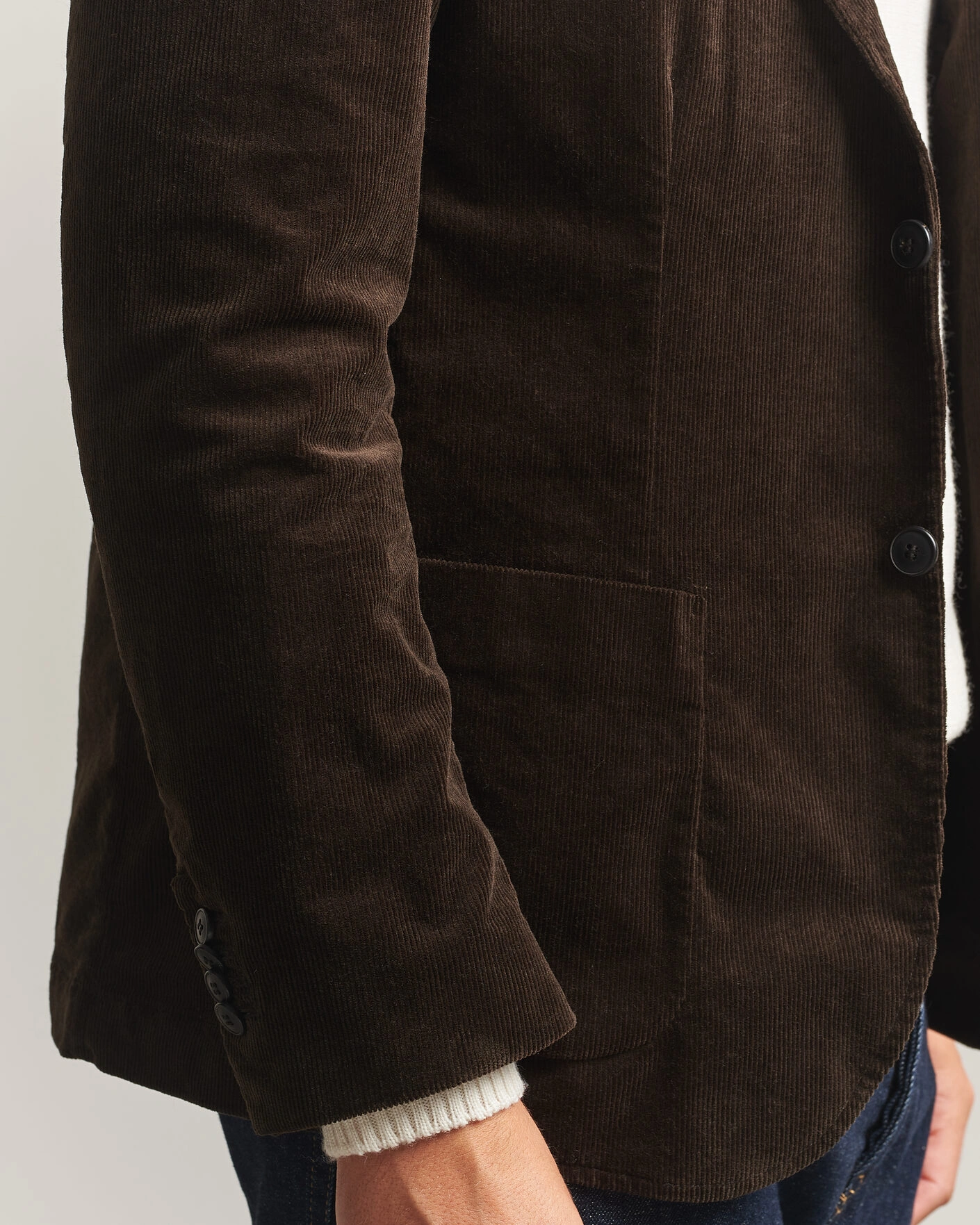Herr | Kavajer | Sunspel | Relaxed Corduroy Blazer Dark Choclate