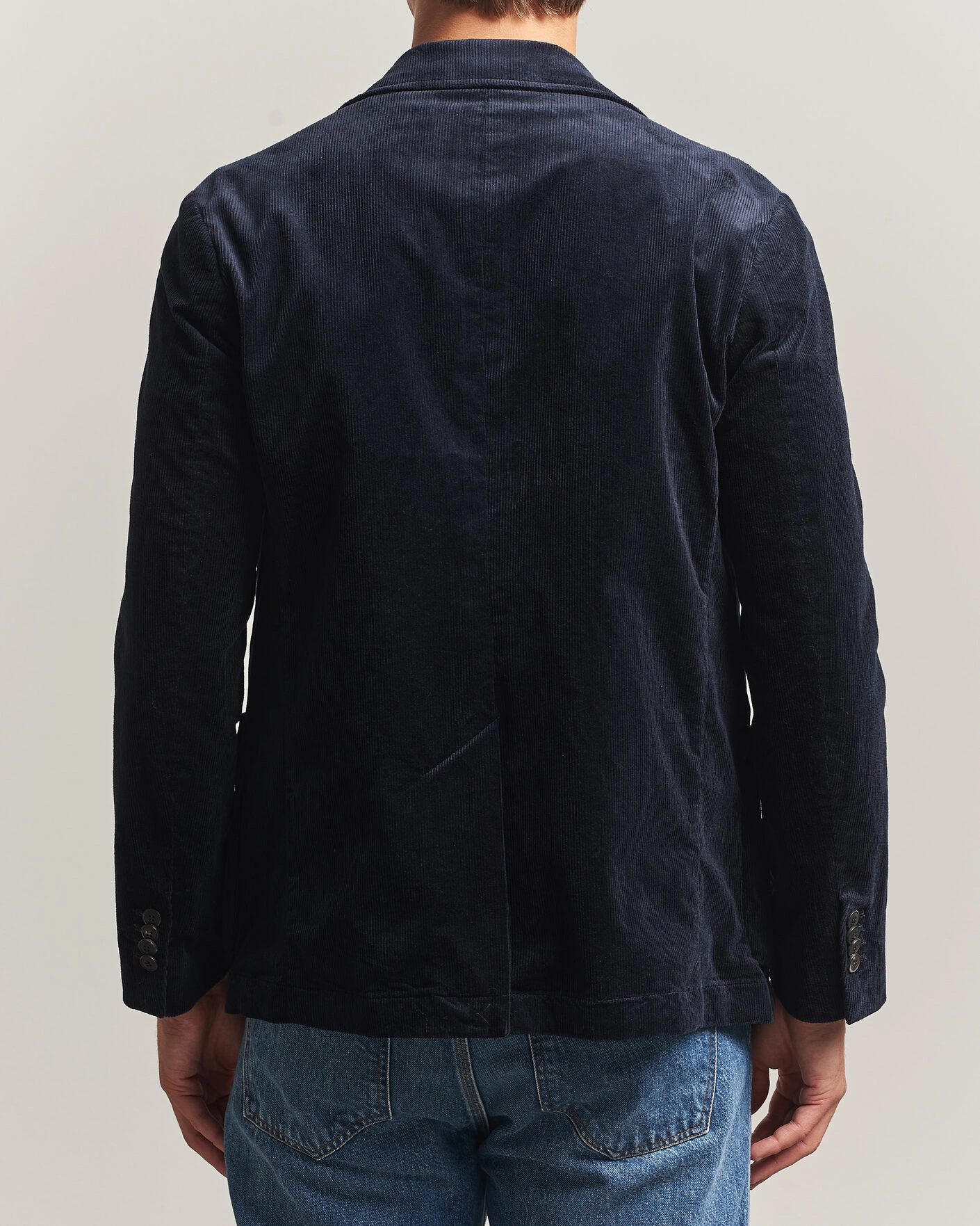 Herr | Kavajer | Sunspel | Relaxed Corduroy Blazer Navy