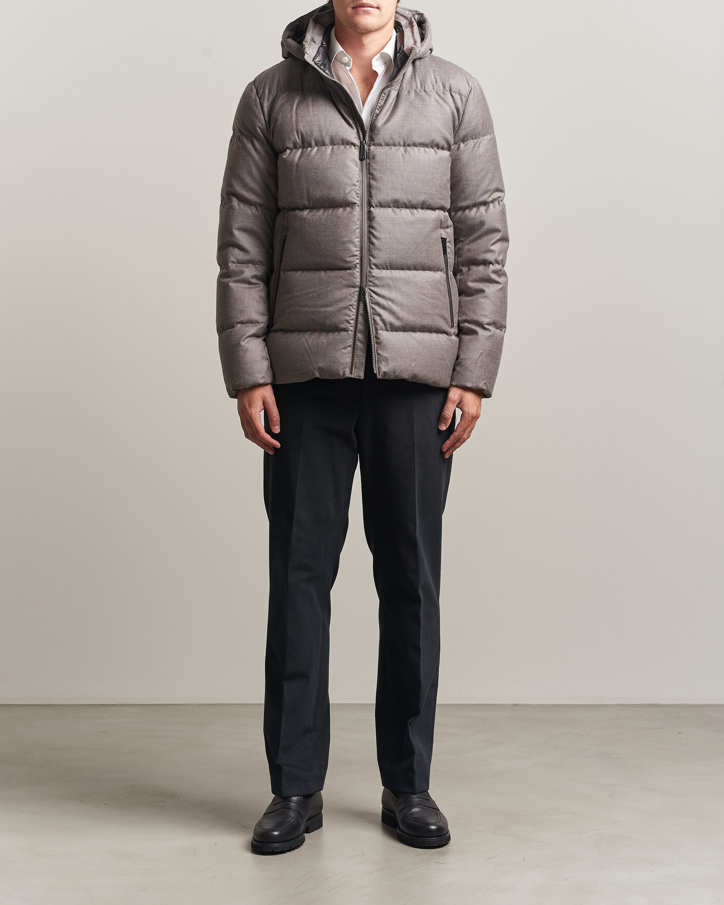 Herr | Jackor | UBR | Concord Jacket Savile Grey Melange Wool