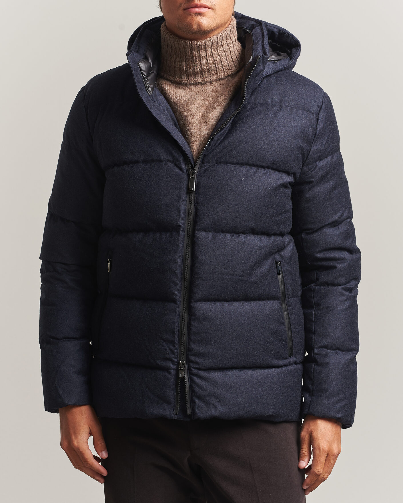 Herr | Jackor | UBR | Concord Jacket Savile Navy Melange Wool