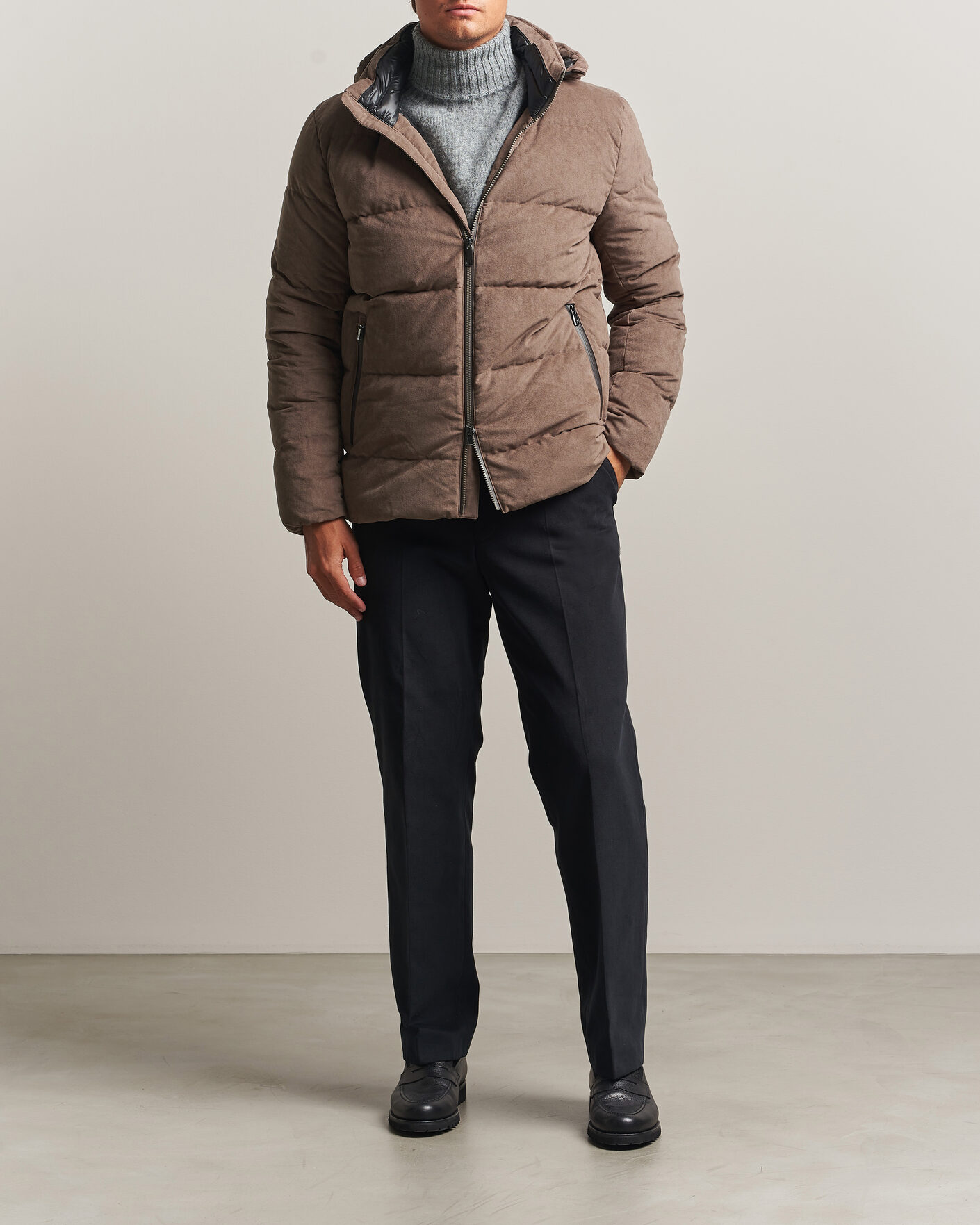 Herr | Jackor | UBR | Concord Jacket Savile Neo Suede Sand