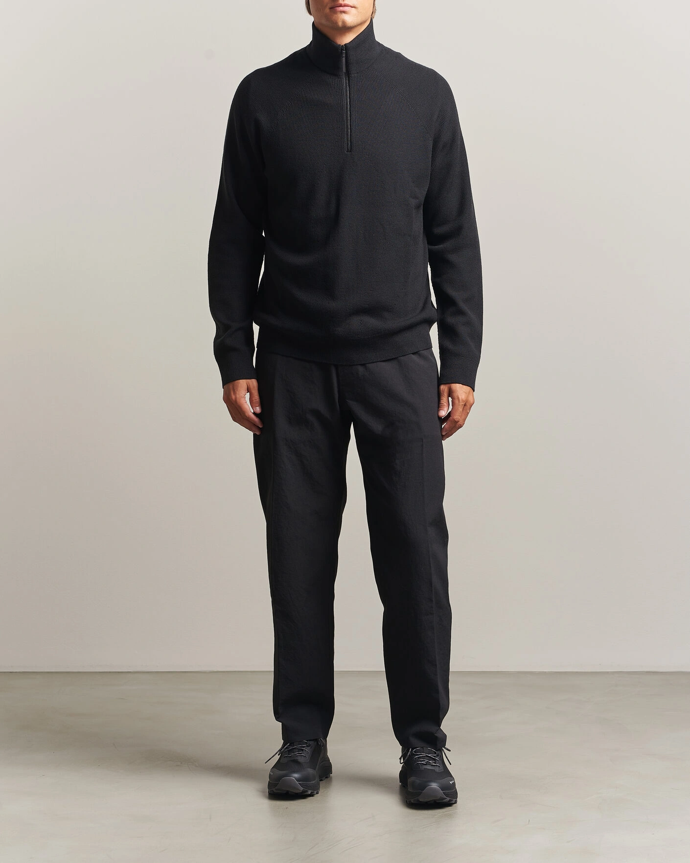 Herr | Tröjor | Arc'teryx Veilance | Conic Wool Half-Zip Black