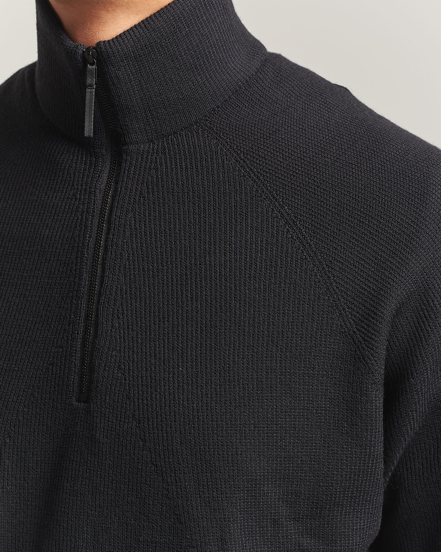Herr | Tröjor | Arc'teryx Veilance | Conic Wool Half-Zip Black