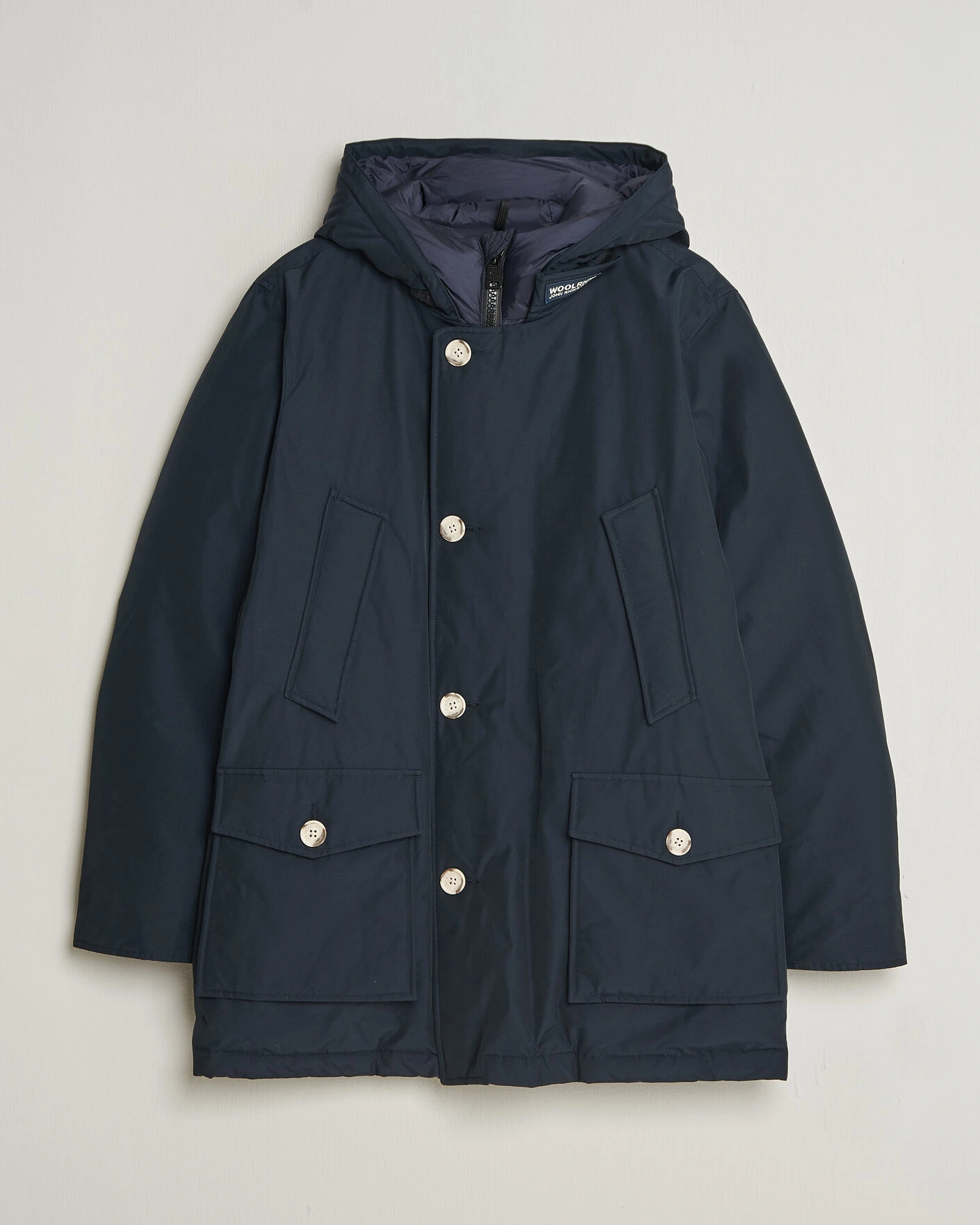 Herr | Jackor | Woolrich | Arctic Parka No Fur Melton Blue
