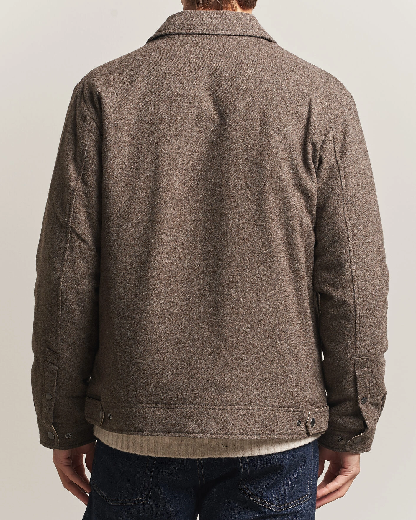 Herr | Jackor | Woolrich | Wool Light Padded Keating Shirt Jacket Falcon