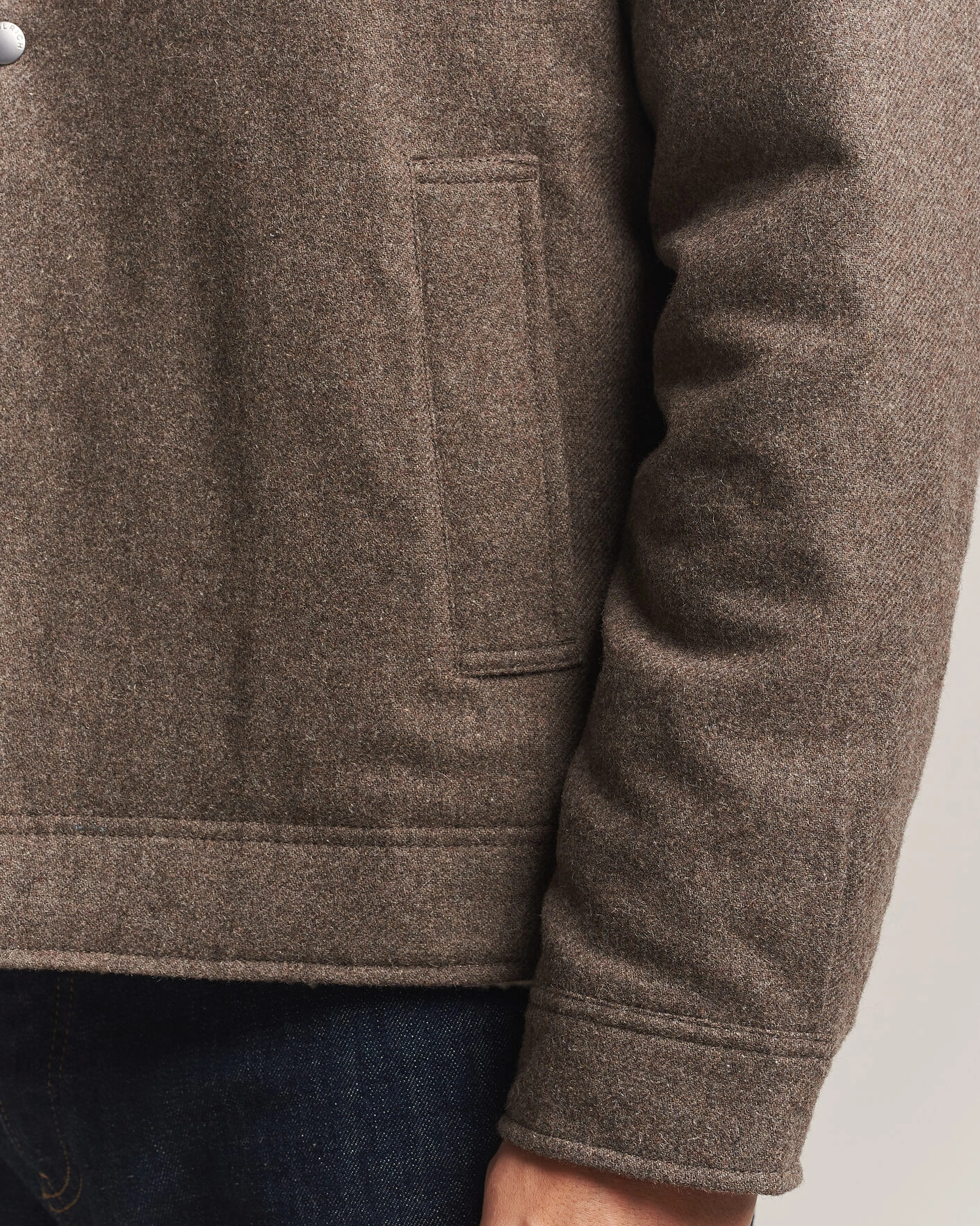 Herr | Jackor | Woolrich | Wool Light Padded Keating Shirt Jacket Falcon