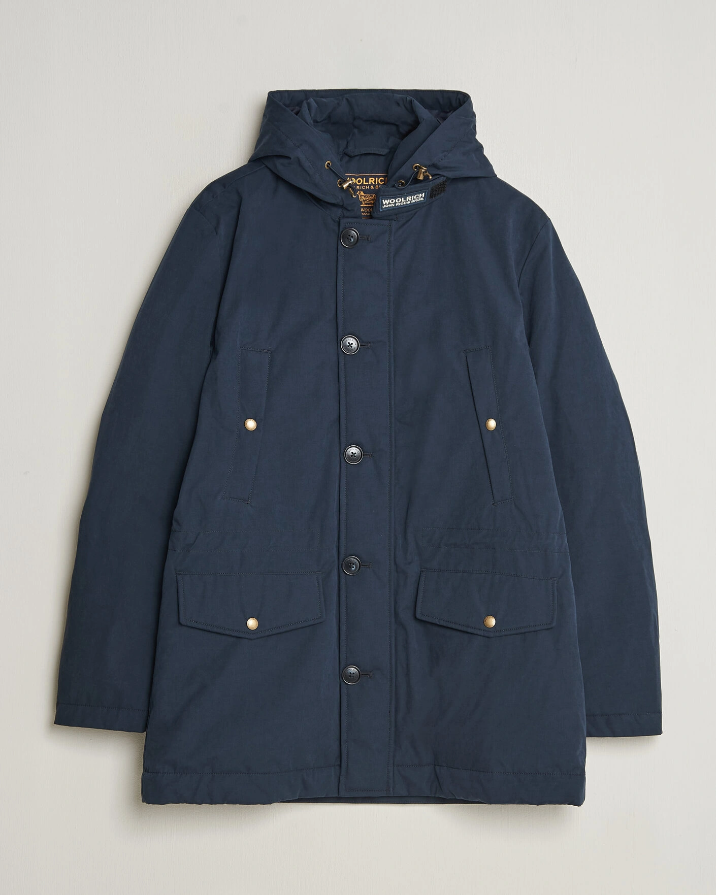 Herr | Jackor | Woolrich | Mountain Cloth Parka Melton Blue