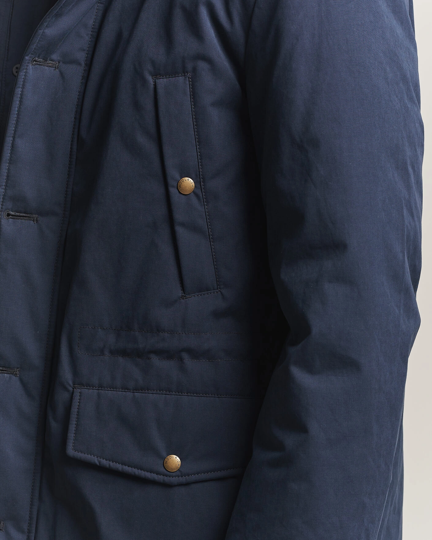Herr | Jackor | Woolrich | Mountain Cloth Parka Melton Blue
