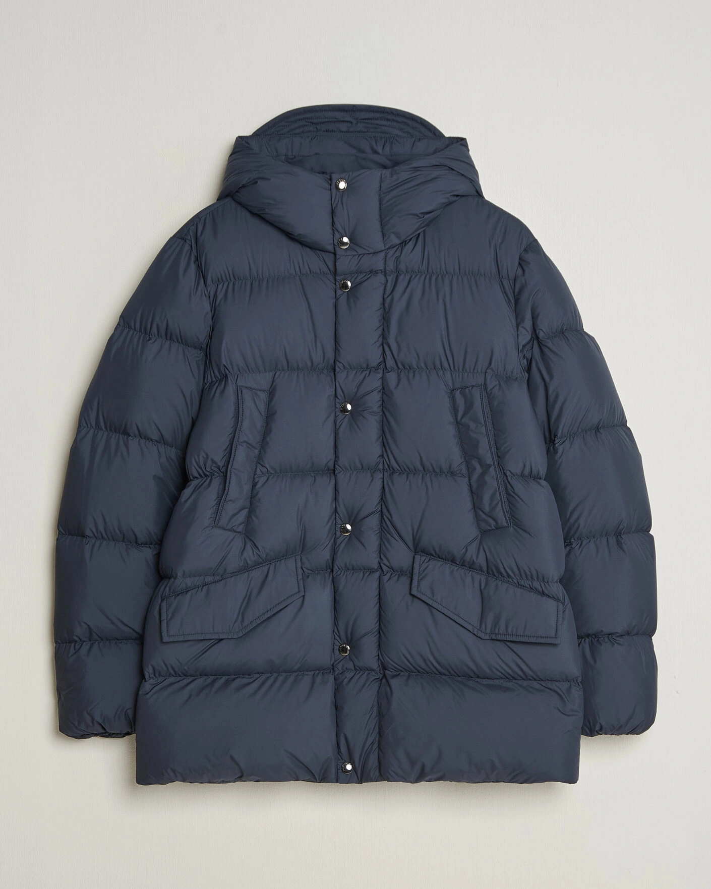 Herr | Jackor | Woolrich | Cloud Davis Parka Melton Blue