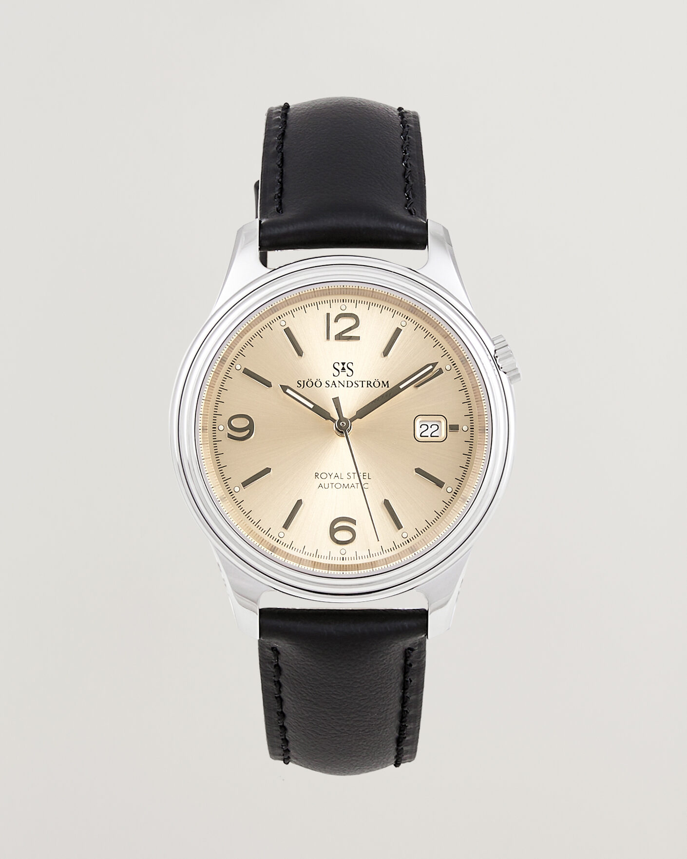 Herr | Sjöö Sandström Royal Steel 41mm Black Calf | Sjöö Sandström | Royal Steel 41mm Black Calf
