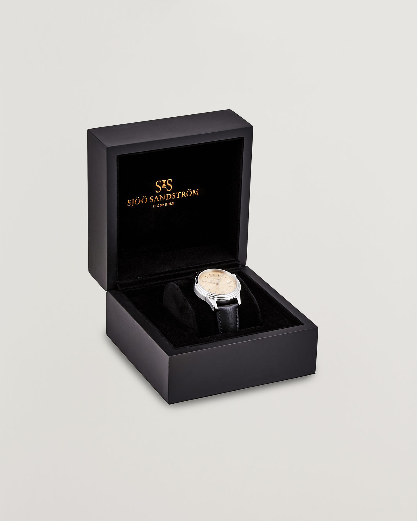 Herr | Sjöö Sandström Royal Steel 41mm Black Calf | Sjöö Sandström | Royal Steel 41mm Black Calf