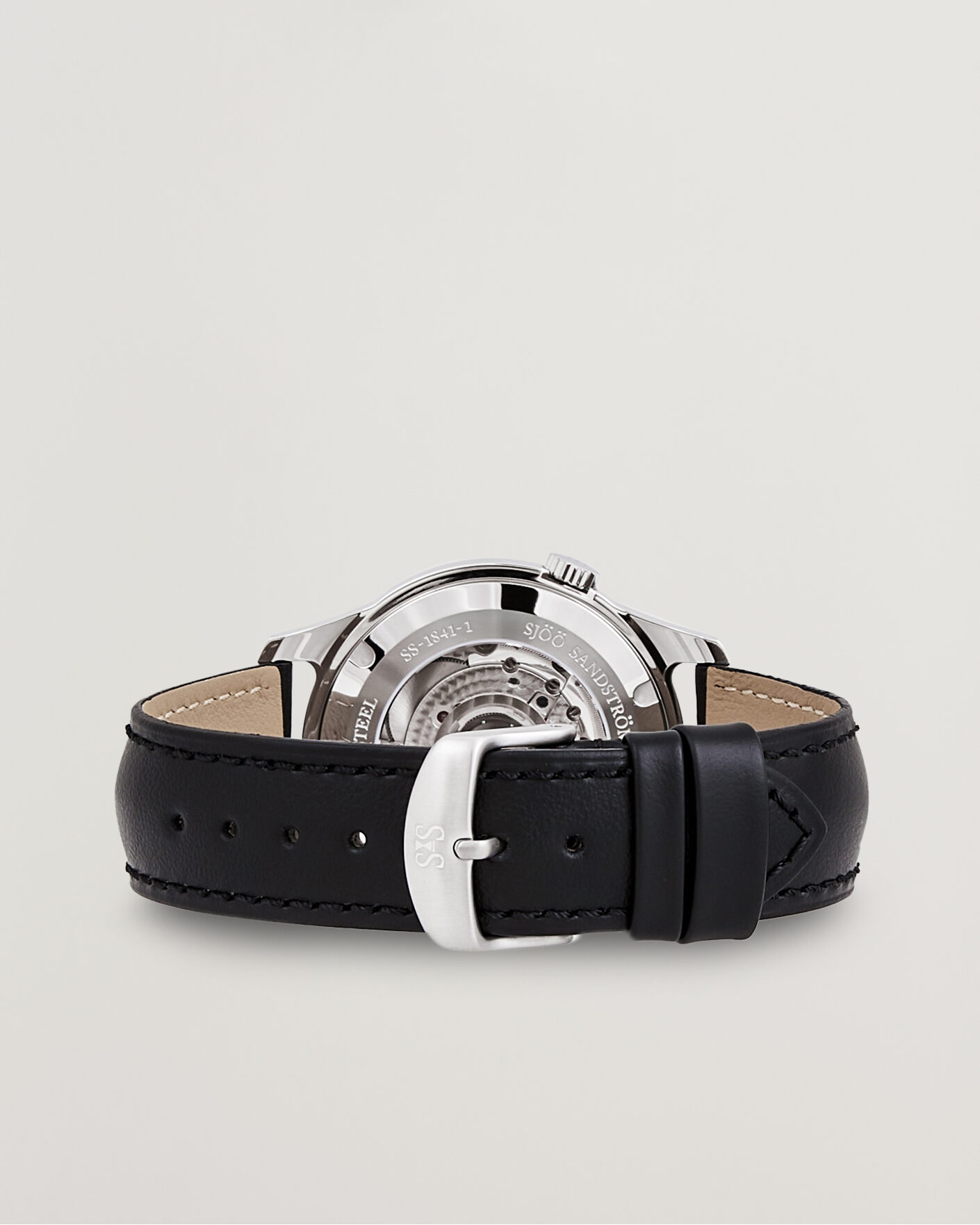 Herr | Sjöö Sandström Royal Steel 41mm Black Calf Blue Dial | Sjöö Sandström | Royal Steel 41mm Black Calf Blue Dial