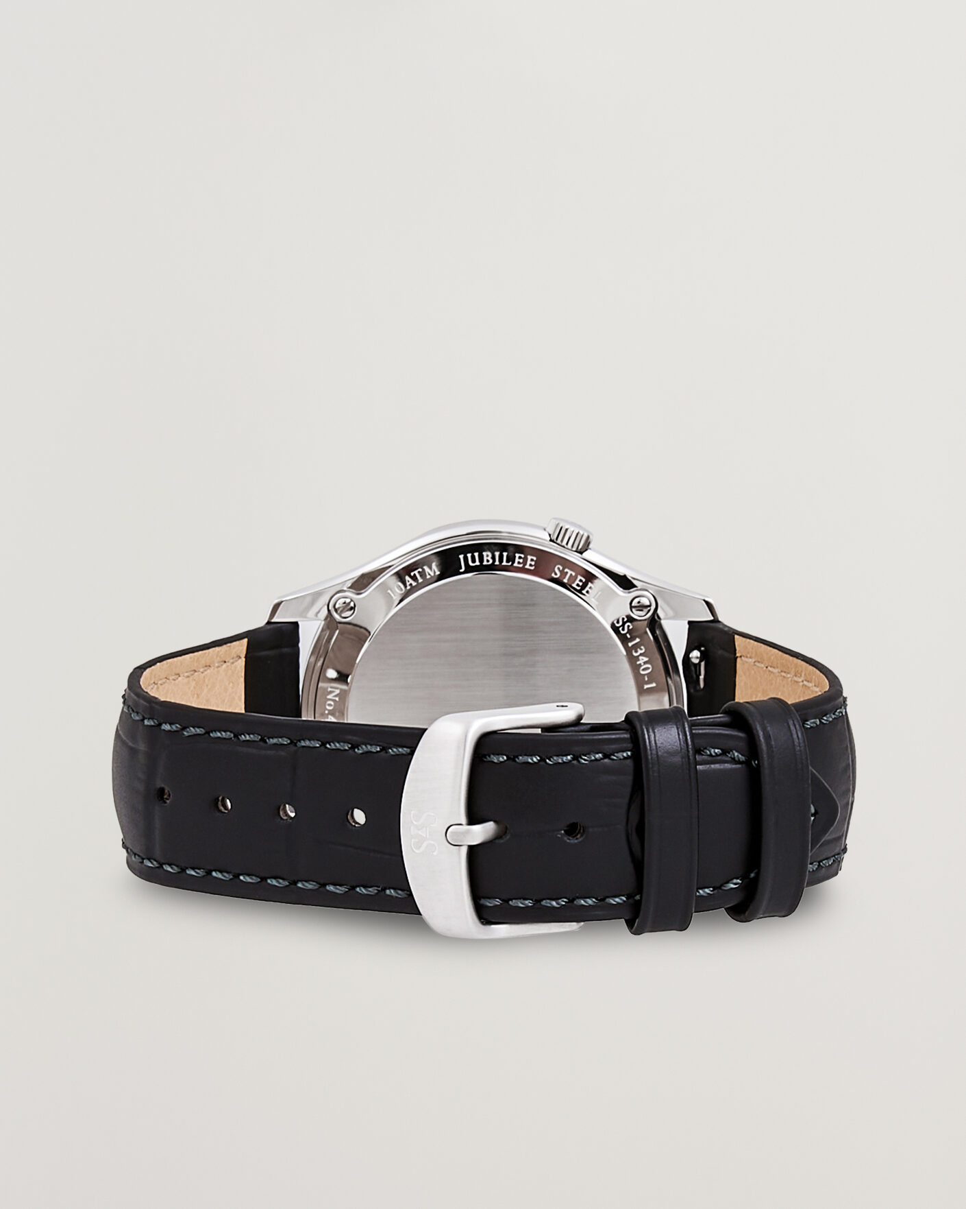 Herr | Sjöö Sandström Jubilee Steel Quartz 40mm Black Calf Blue Dial | Sjöö Sandström | Jubilee Steel Quartz 40mm Black Calf Blue Dial