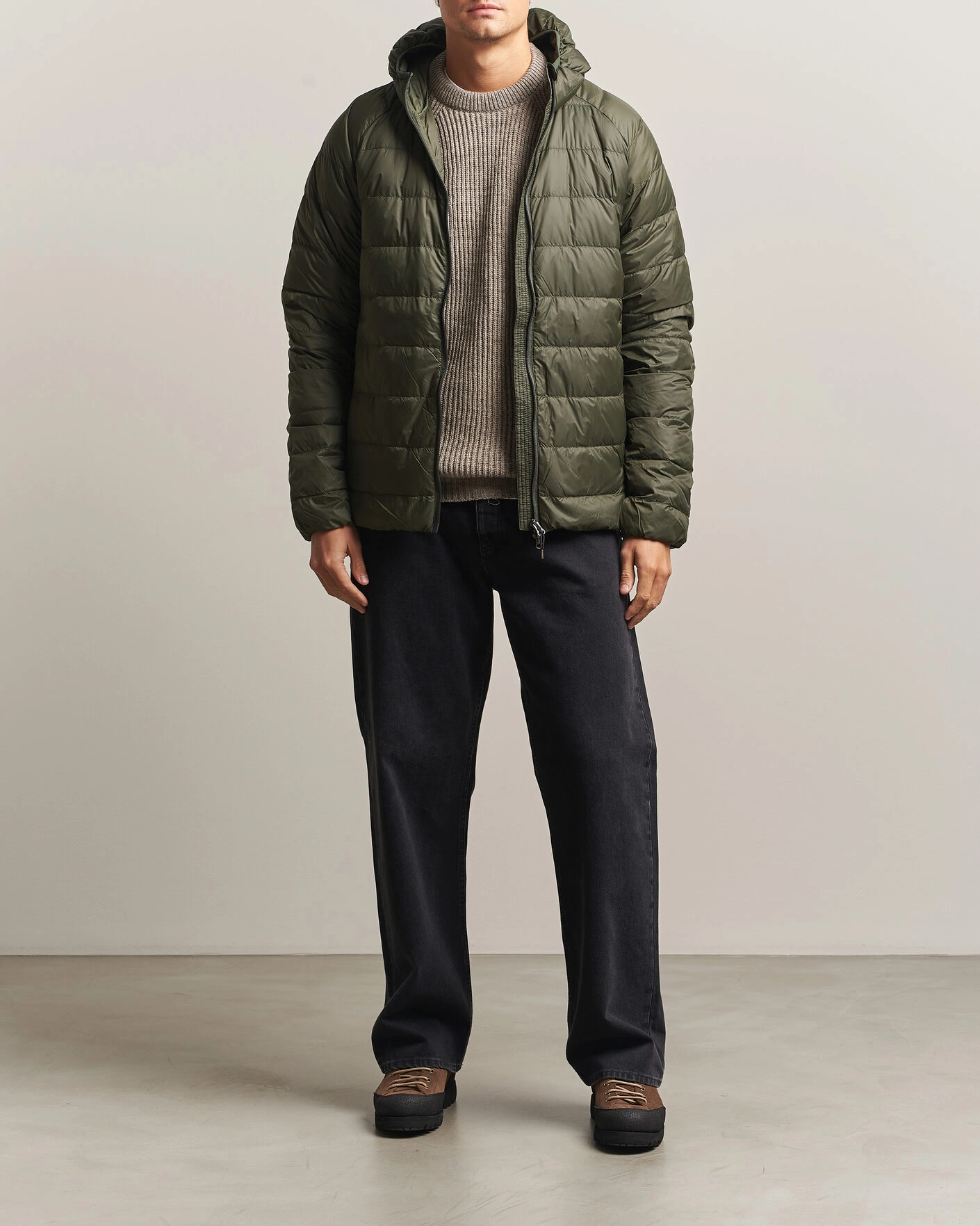 Herr | Jackor | Pyrenex | Guzet Hooded Down Jacket Deep Khaki
