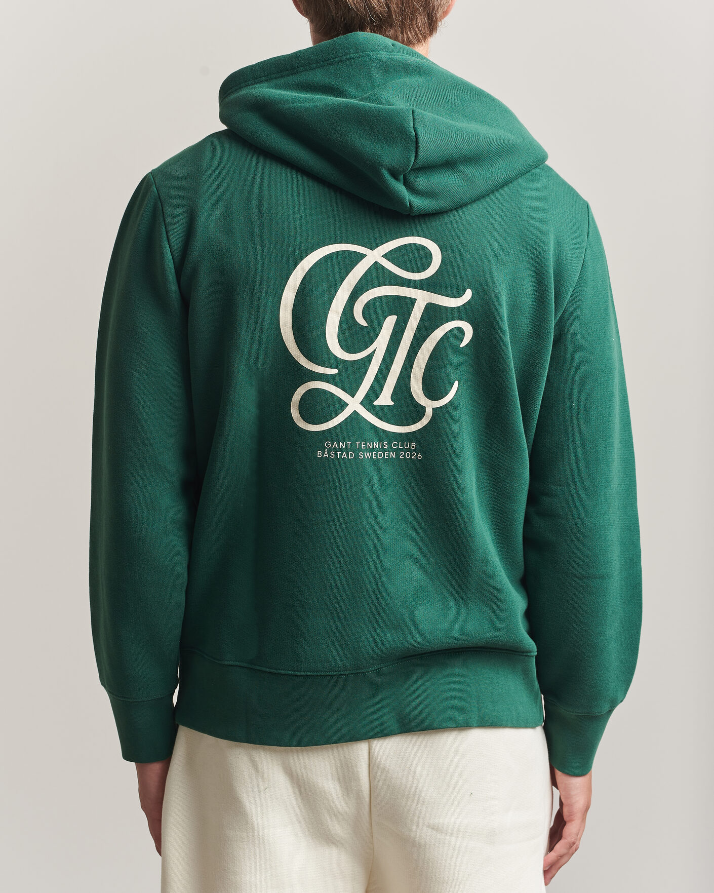 Herr | Tröjor | Gant | Tournament Full Zip Hoodie Green