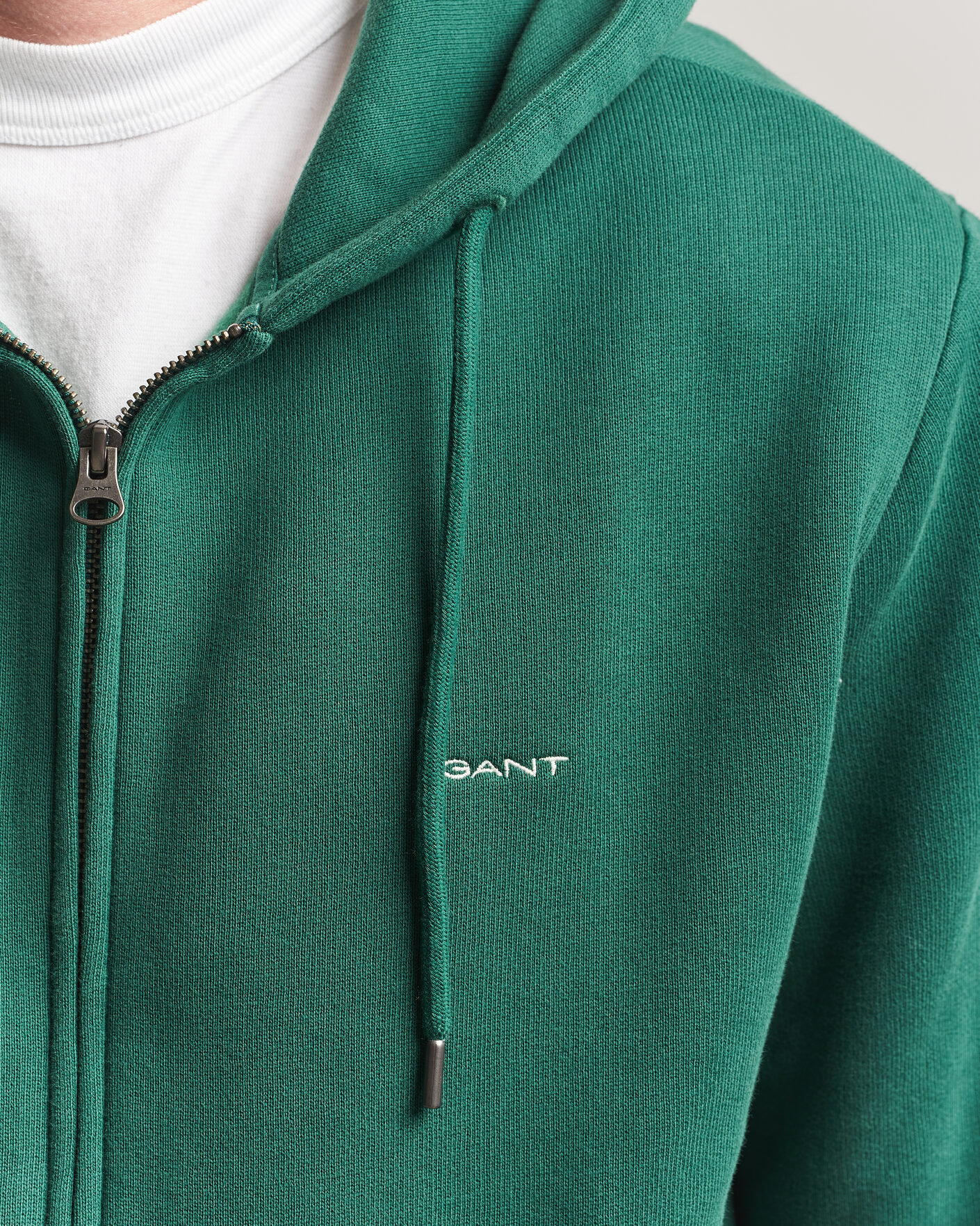 Herr | Tröjor | Gant | Tournament Full Zip Hoodie Green