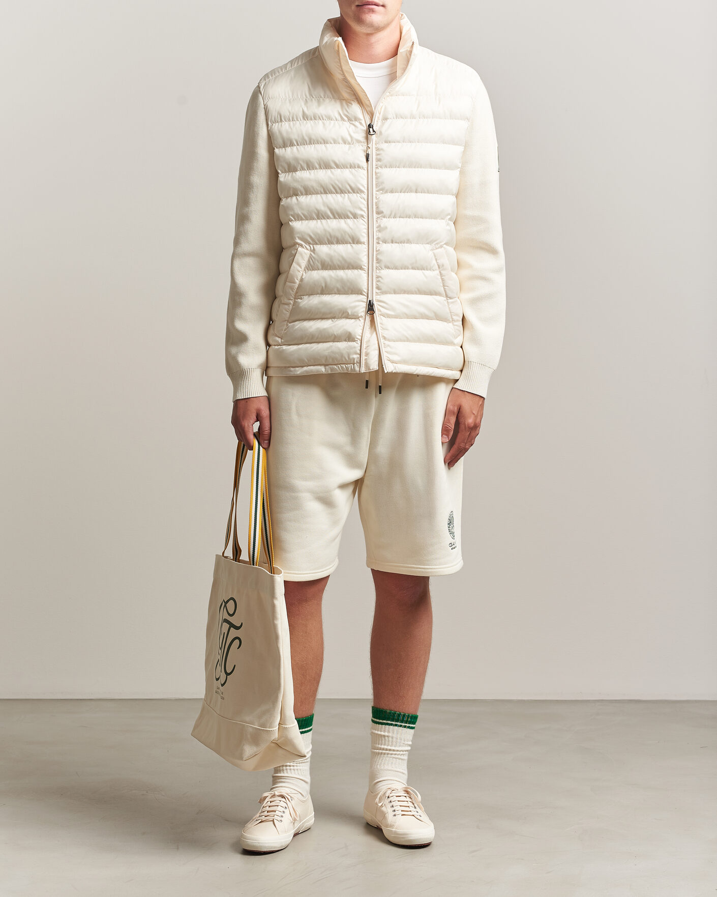 Herr | Jackor | Gant | Tournament Mixed Media Jacket Cream