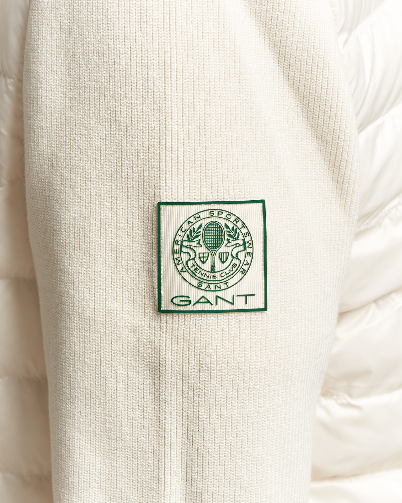 Herr | Jackor | Gant | Tournament Mixed Media Jacket Cream
