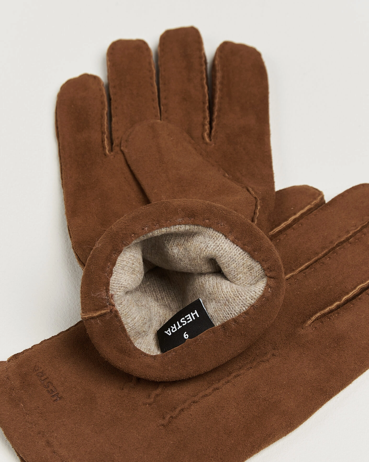 Herr | Handskar | Hestra | Arthur Wool Lined Suede Glove Whiskey