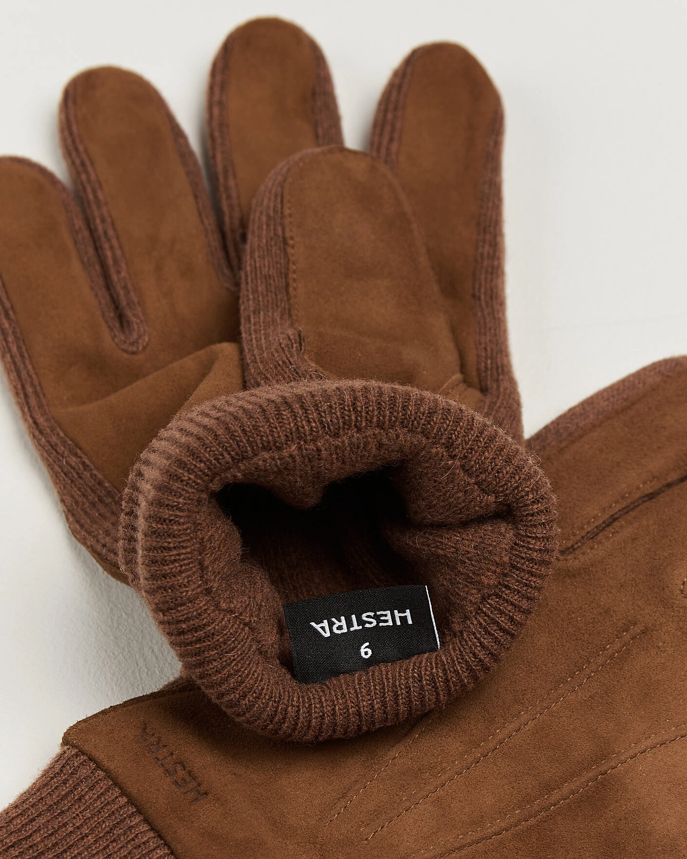 Herr | Handskar | Hestra | Geoffery Suede Wool Tricot Glove Whiskey