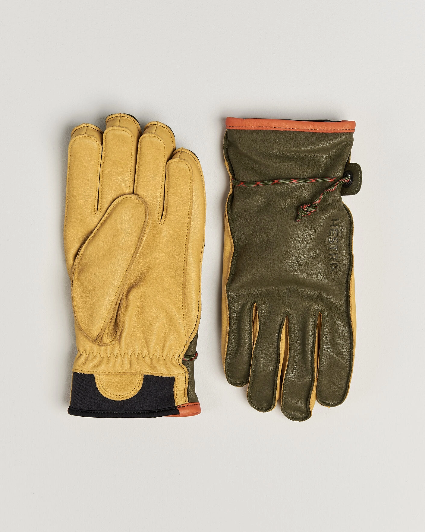 Herr | Handskar | Hestra | Wakayama Leather Ski Glove Loden/Tan