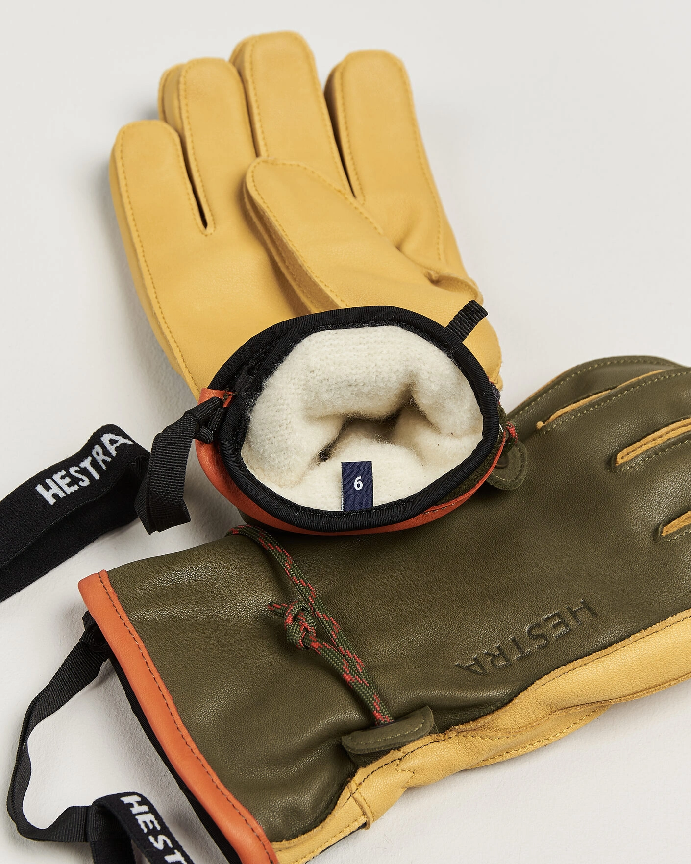 Herr | Handskar | Hestra | Wakayama Leather Ski Glove Loden/Tan