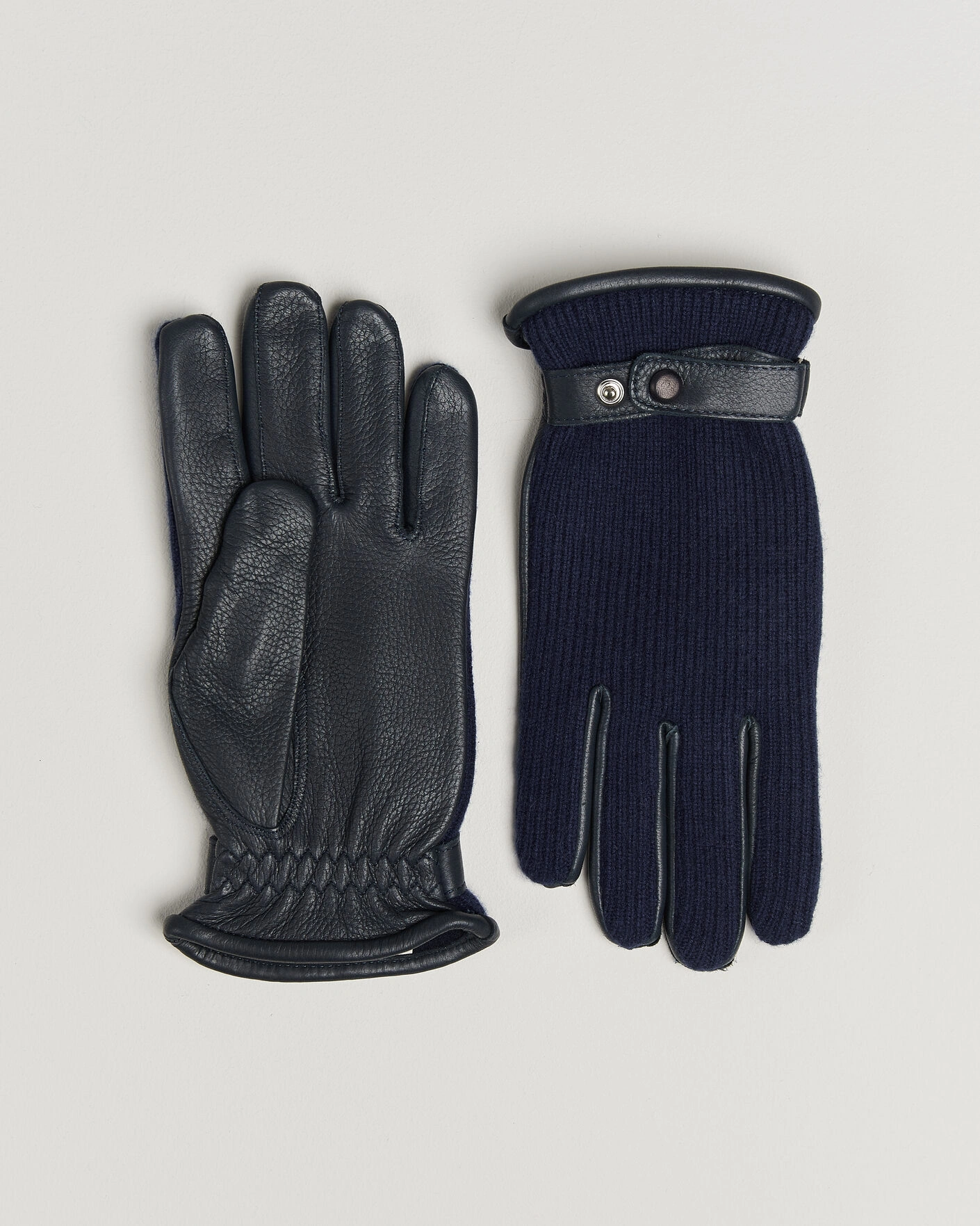 Herr | Handskar | Hestra | Christopher Cashmere/Elkskin Glove Navy