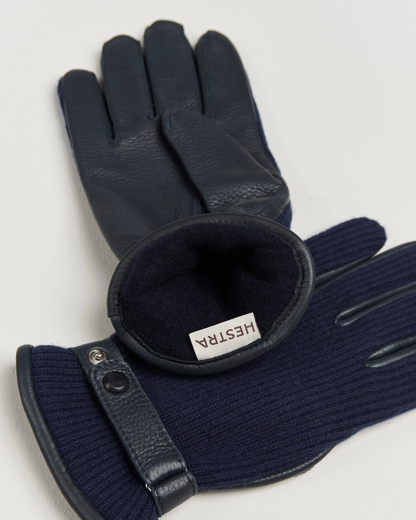 Herr | Handskar | Hestra | Christopher Cashmere/Elkskin Glove Navy