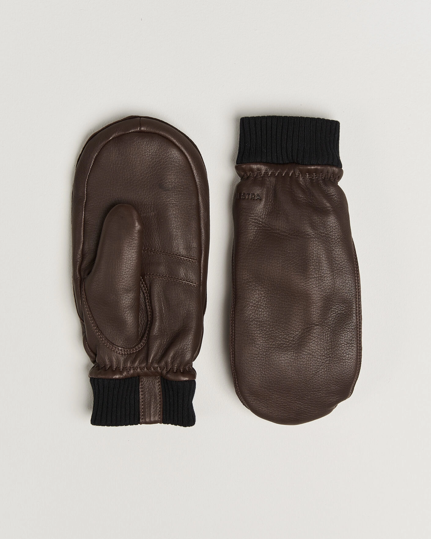 Herr | Handskar | Hestra | Tore Deerskin Primaloft Lined Mitt Chocolate