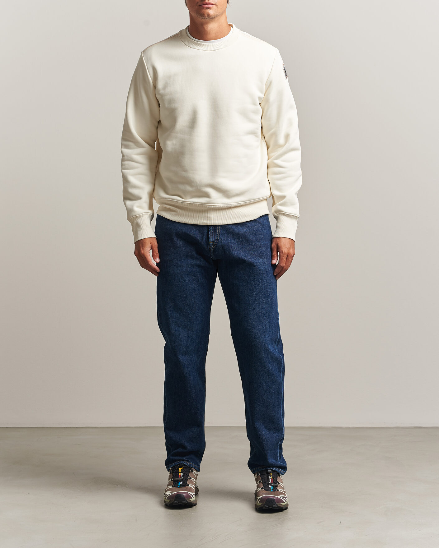 Herr | Tröjor | Parajumpers | K2 Super Easy Sweatshirt Warm Ivory