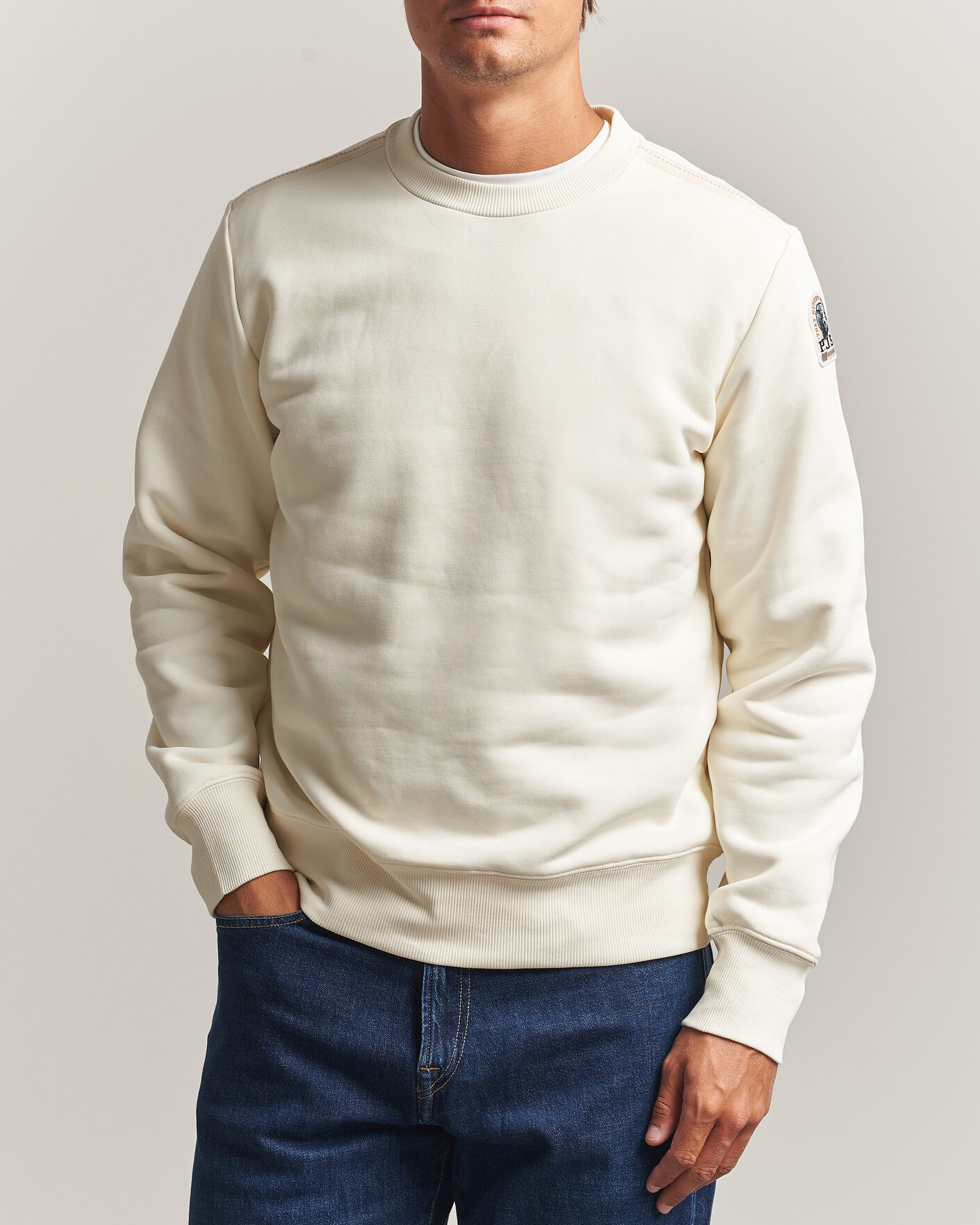 Herr | Tröjor | Parajumpers | K2 Super Easy Sweatshirt Warm Ivory