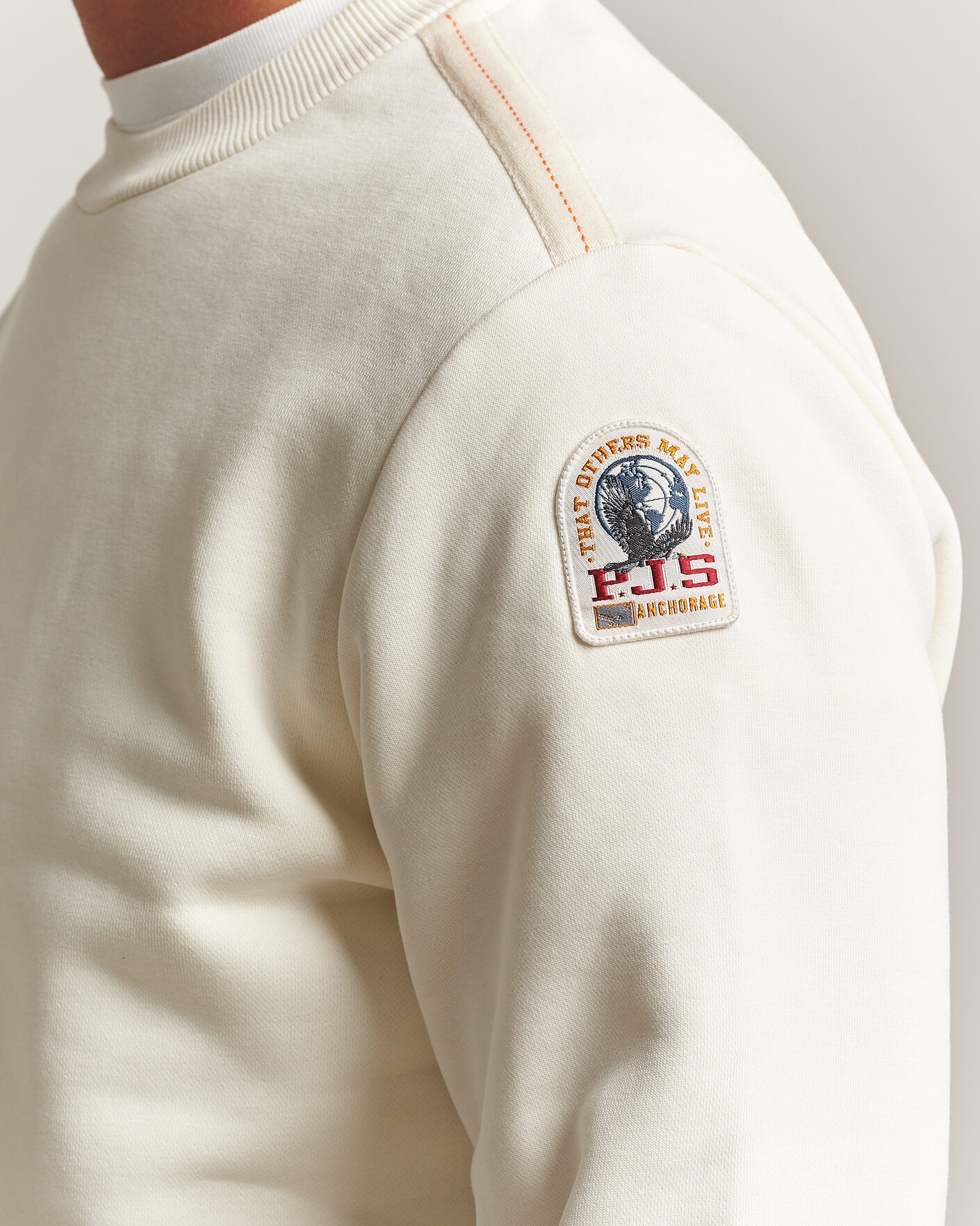 Herr | Tröjor | Parajumpers | K2 Super Easy Sweatshirt Warm Ivory