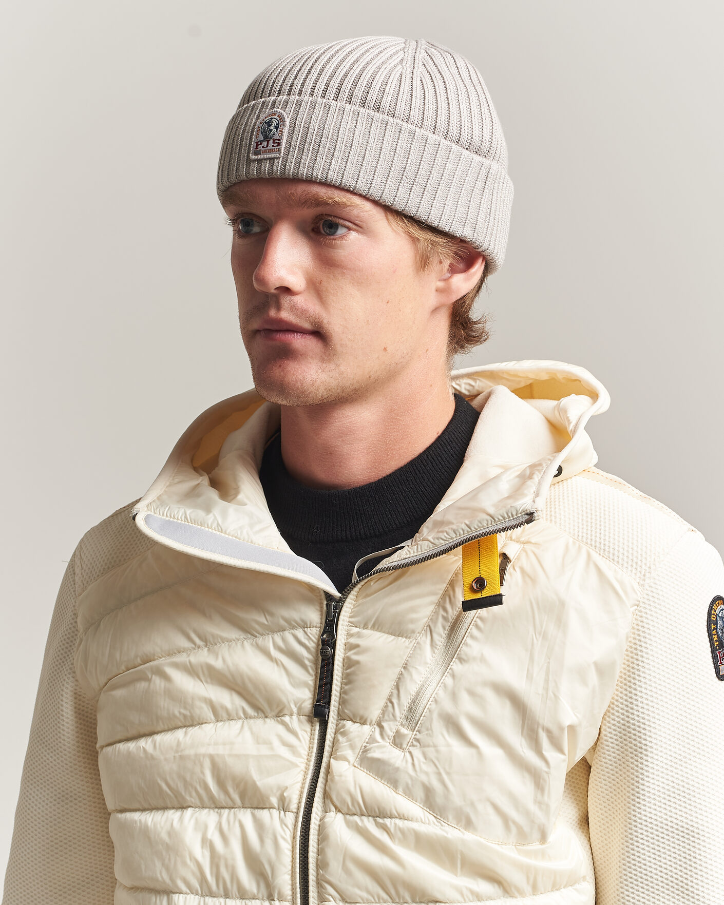 Herr | Mössor | Parajumpers | Matio Ribbed Hat Mid Grey