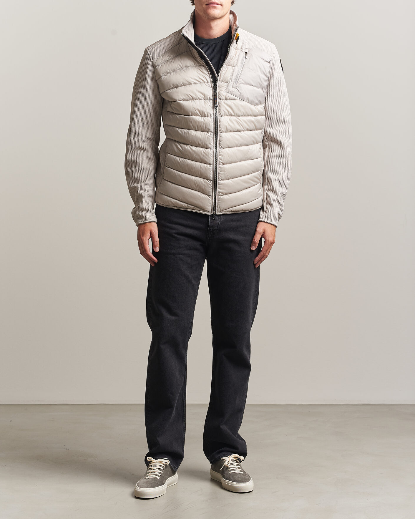 Herr | Jackor | Parajumpers | Jayden Warm Up Hybrid Jacket Mid Grey