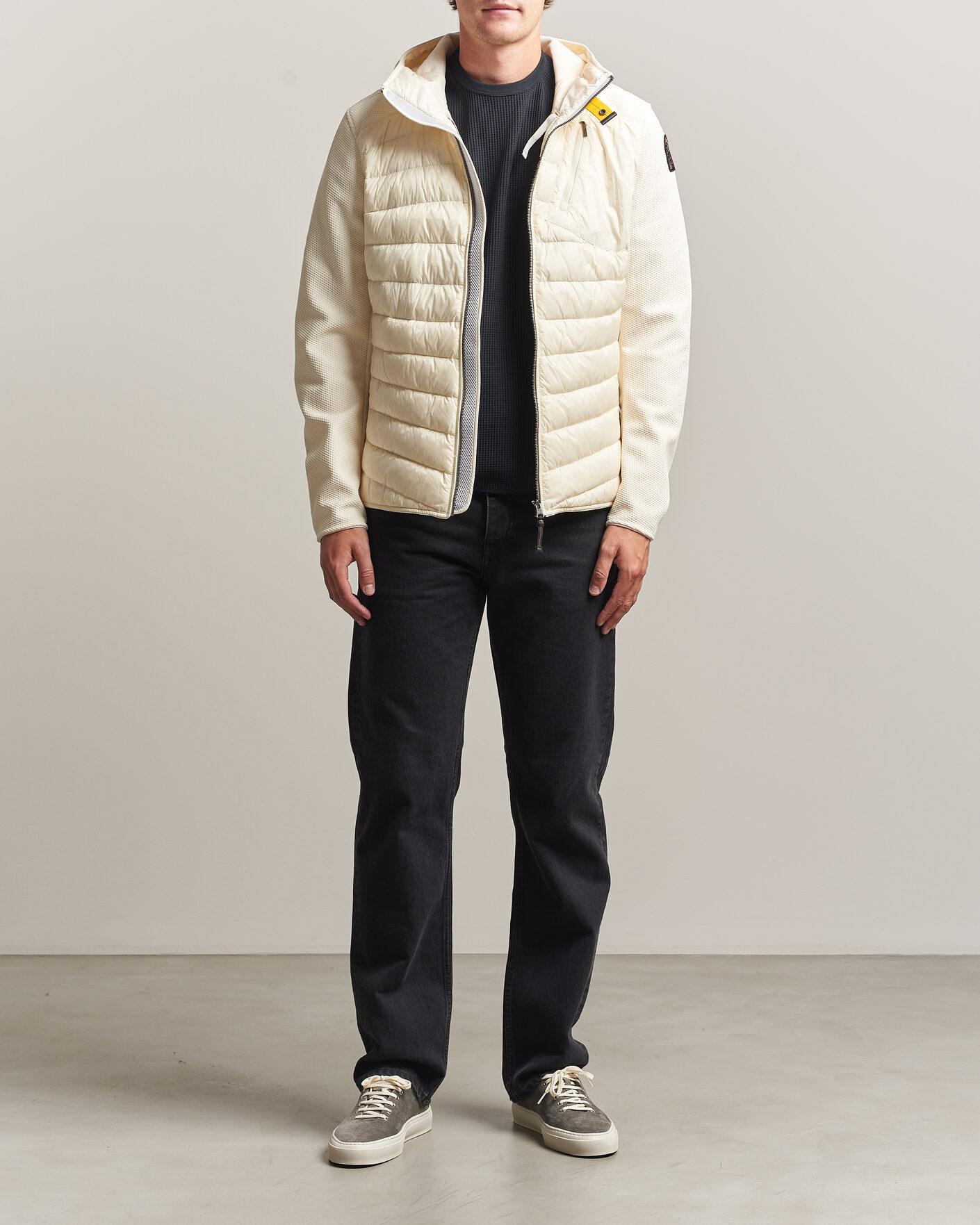 Herr | Jackor | Parajumpers | Nolan Warm Up Hybrid Hooded Jacket Warm Ivory