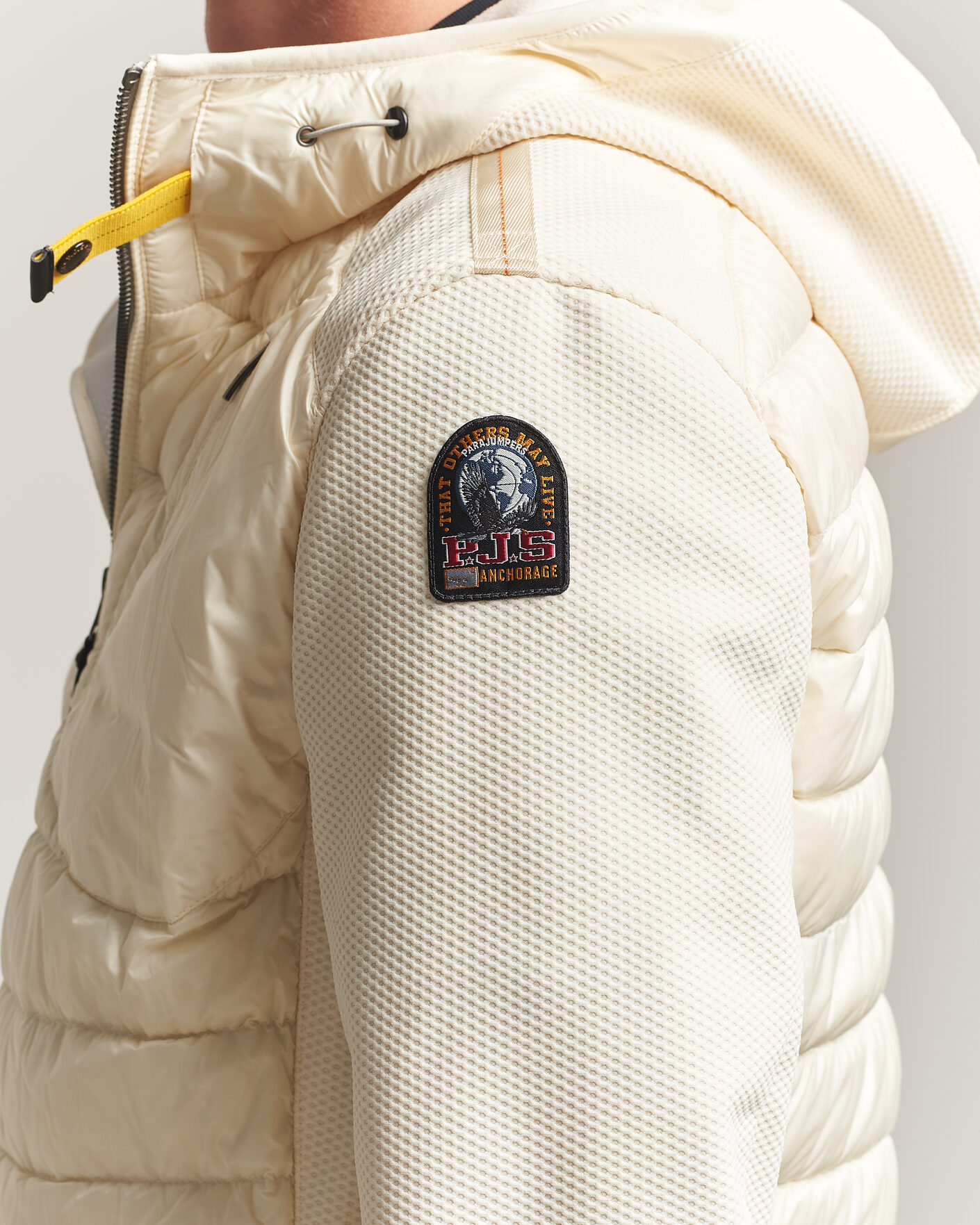 Herr | Jackor | Parajumpers | Nolan Warm Up Hybrid Hooded Jacket Warm Ivory