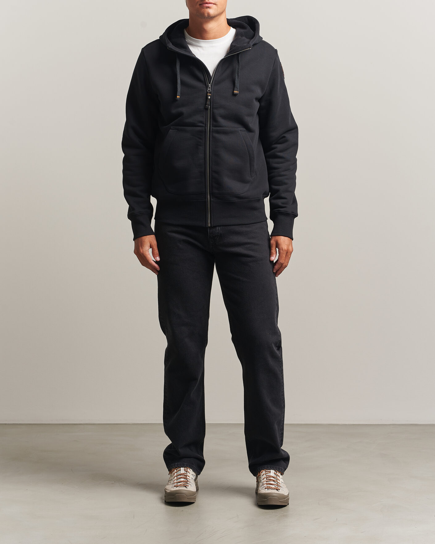 Herr | Tröjor | Parajumpers | Charlie Super Easy Full Zip Black