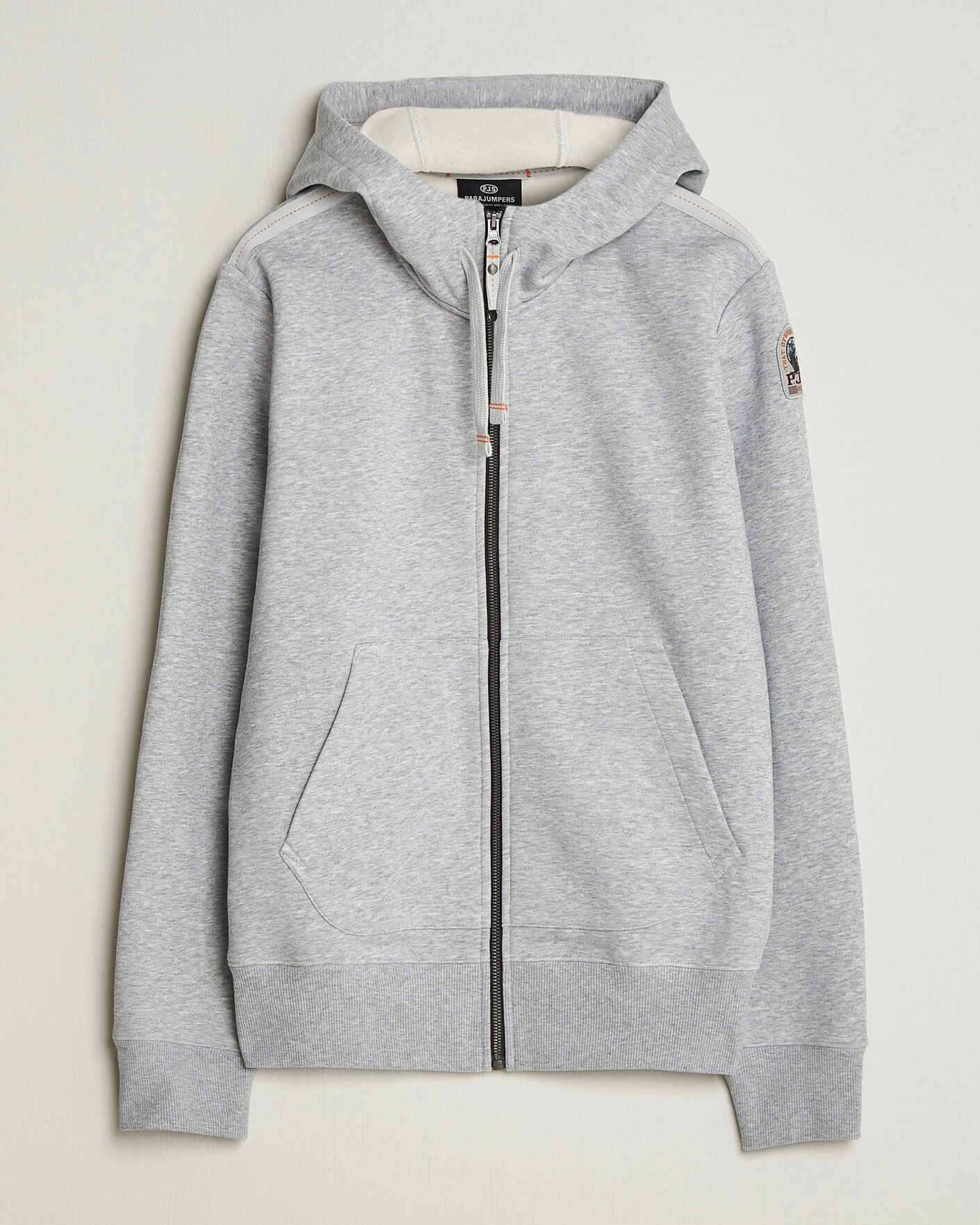 Herr | Tröjor | Parajumpers | Charlie Super Easy Full Zip Ash Grey Melange