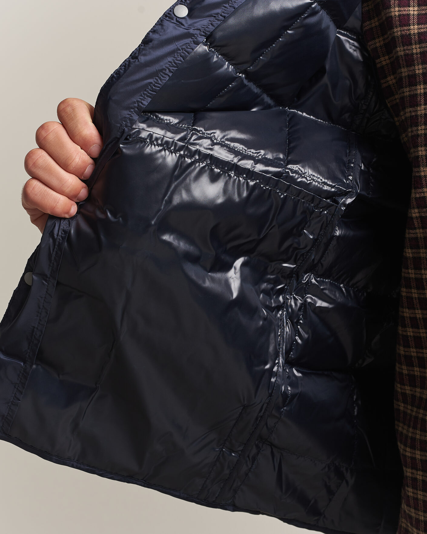 Herr | Västar | TAION | V-Neck Lightweight Down Vest Dark Navy
