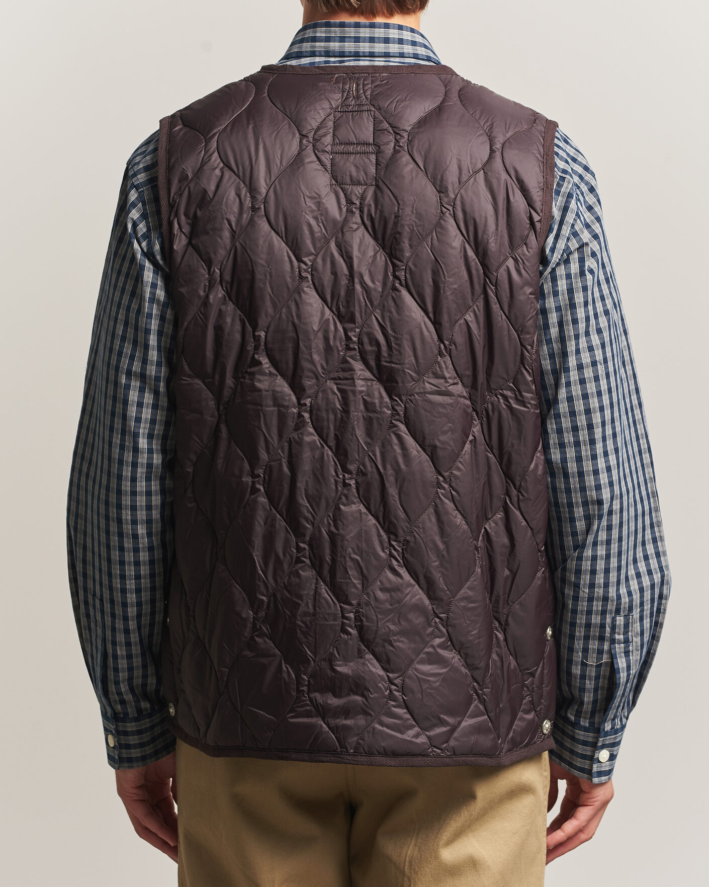 Herr | Västar | TAION | Military Crew Neck Down Vest Dark Choco