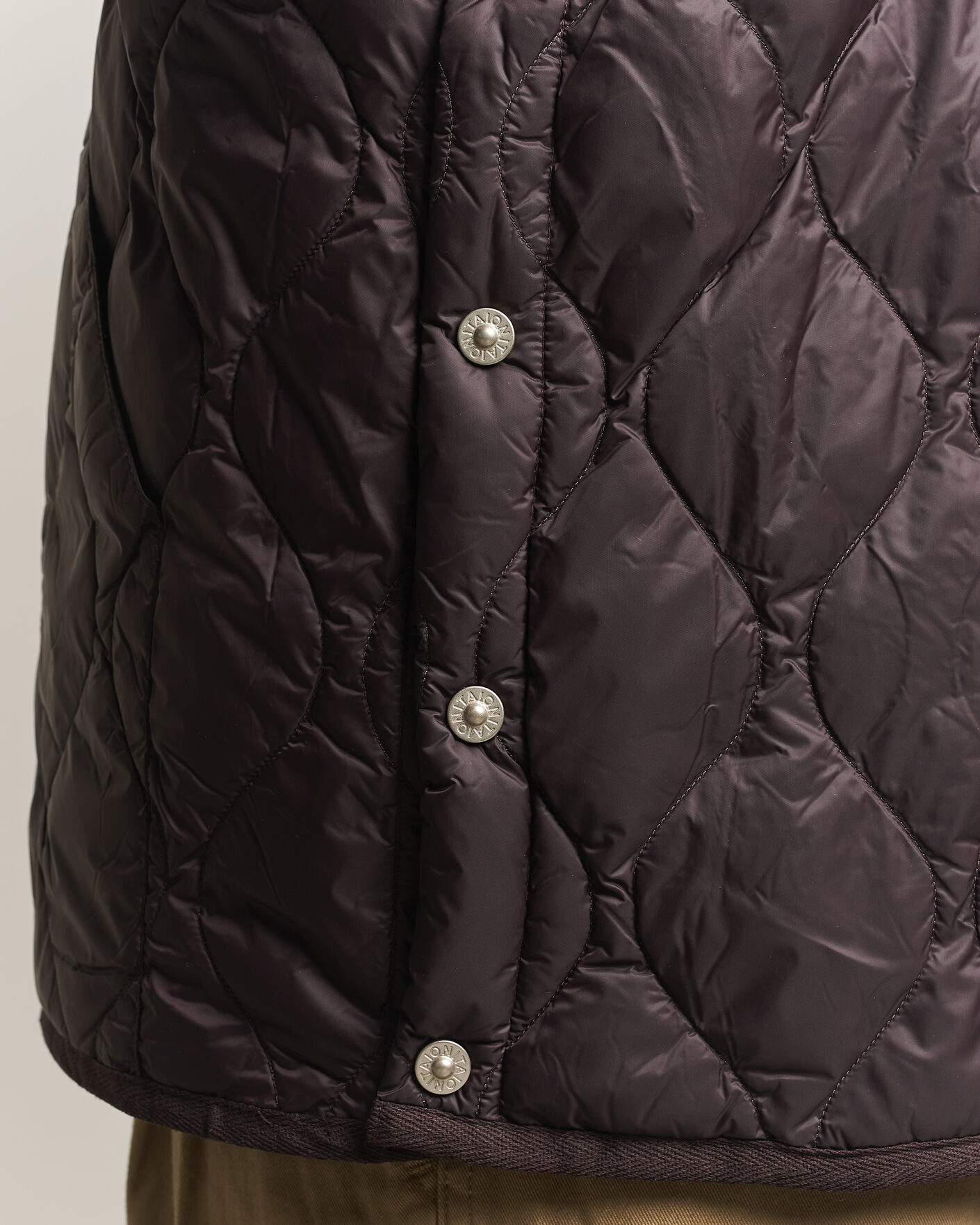Herr | Västar | TAION | Military Crew Neck Down Vest Dark Choco