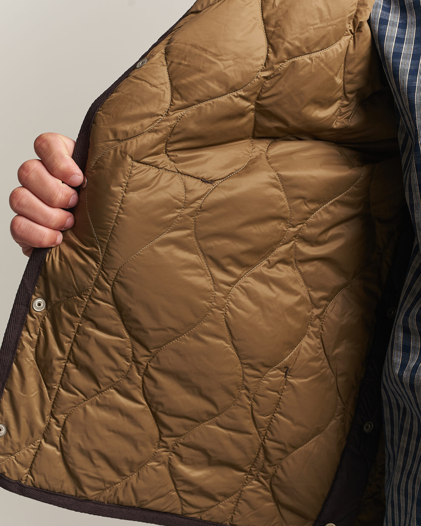 Herr | Västar | TAION | Military Crew Neck Down Vest Dark Choco