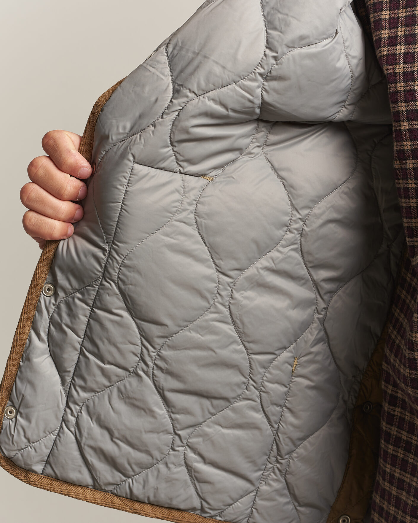 Herr | Västar | TAION | Military Crew Neck Down Vest Dark Khaki Olive