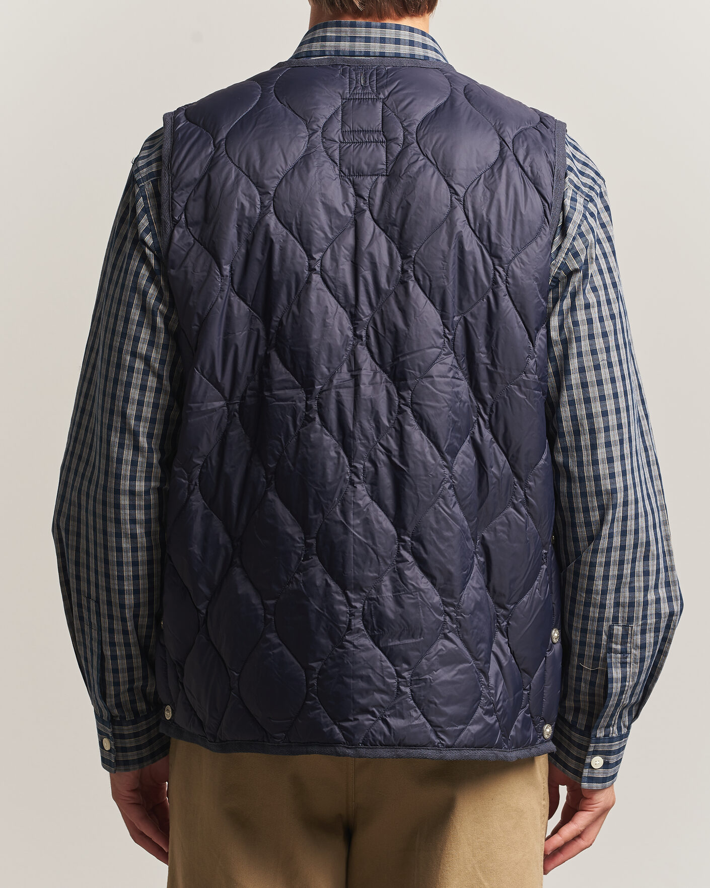 Herr | Västar | TAION | Military Crew Neck Down Vest Dark Navy