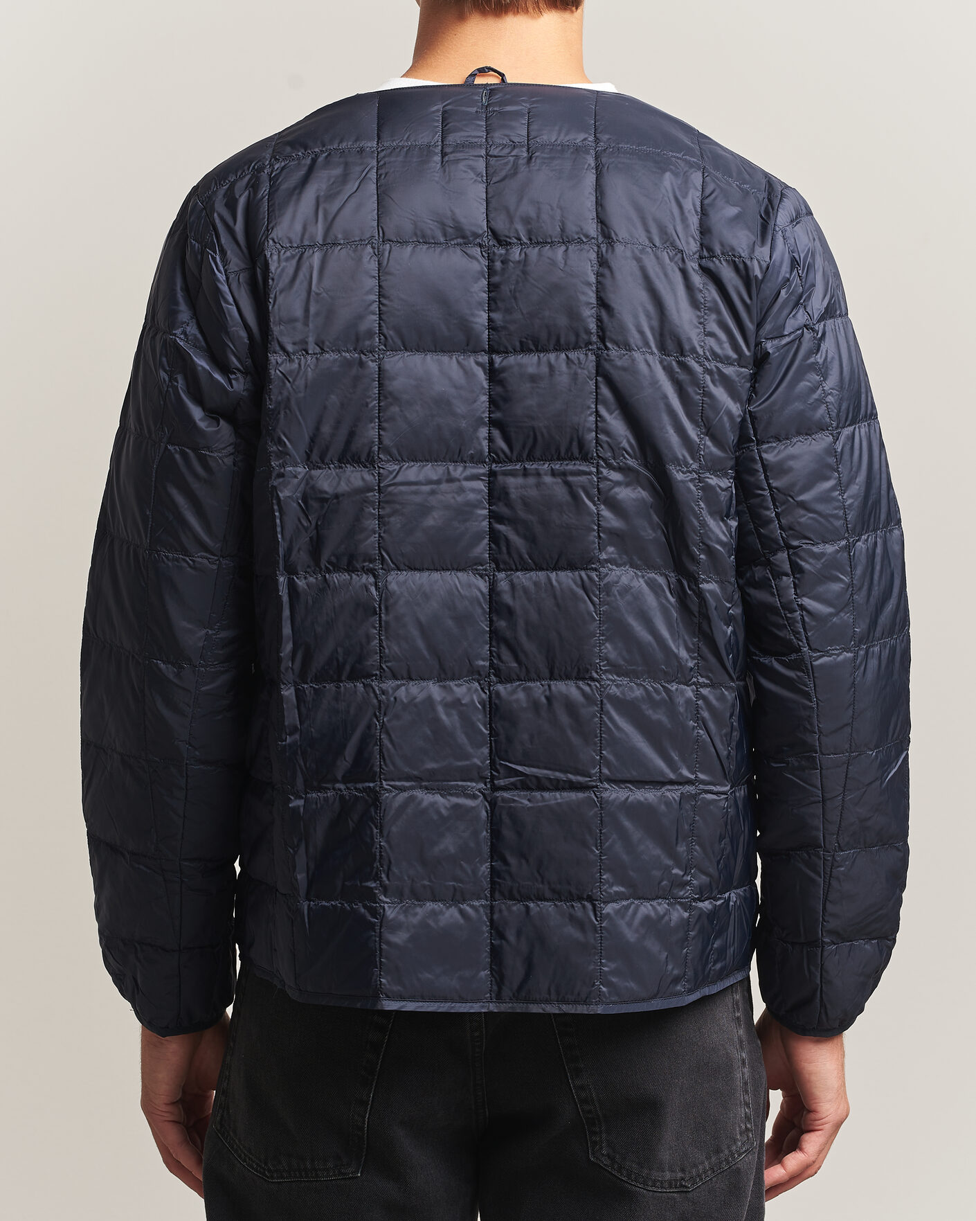 Herr | Jackor | TAION | Crew Neck Button Down Jacket Dark Navy