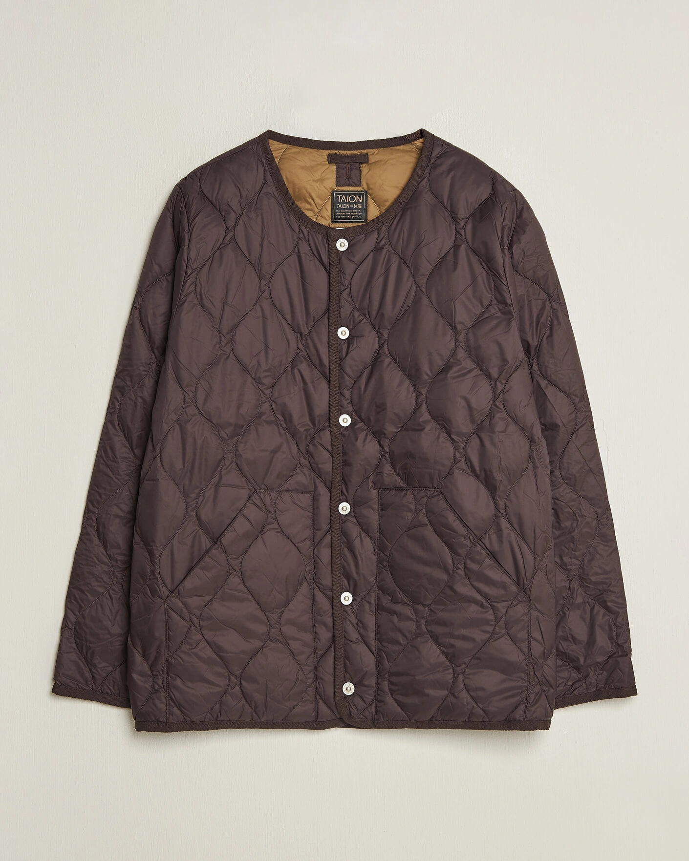Herr | Jackor | TAION | Military Crew Neck Down Jacket Dark Choco