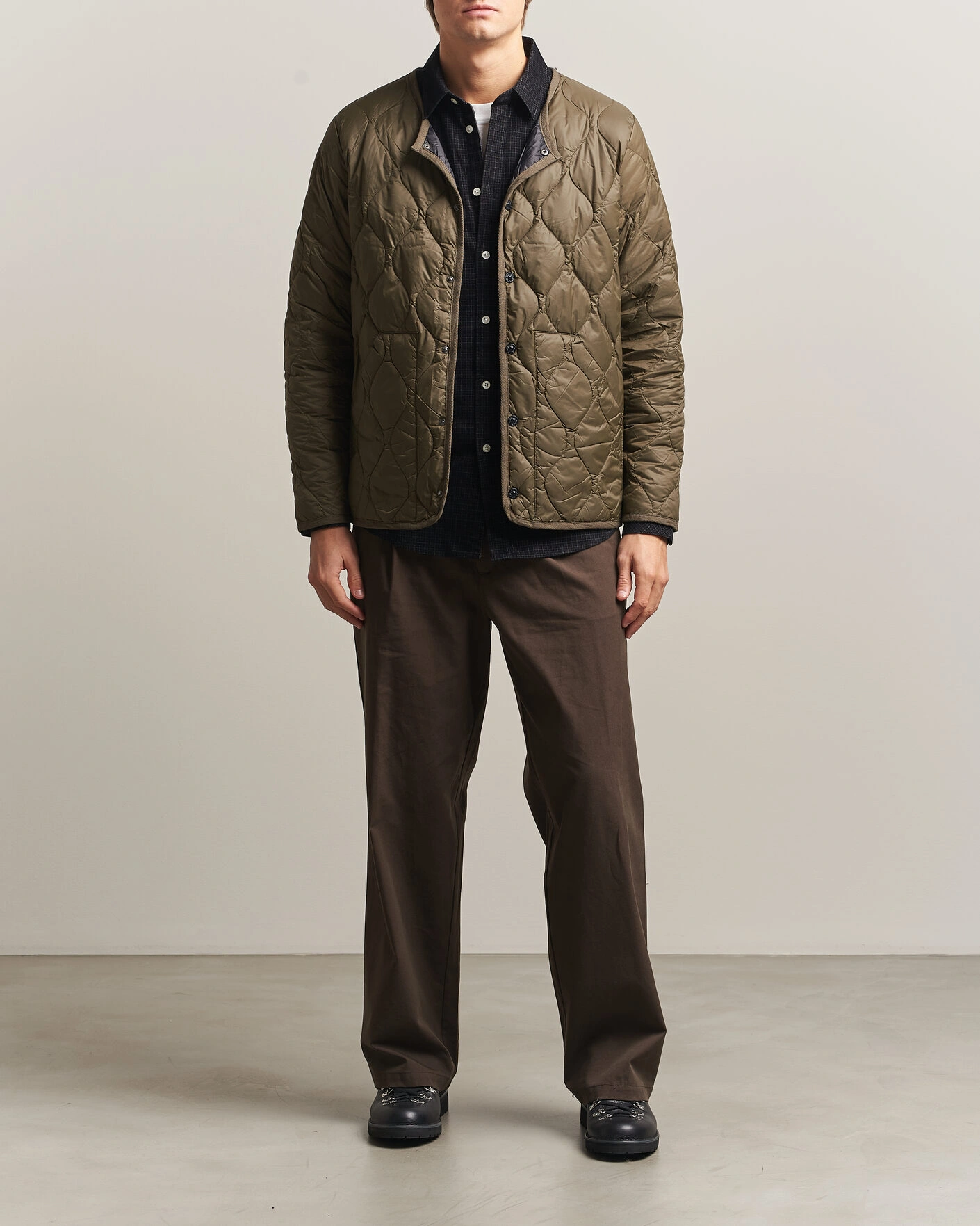 Herr | Jackor | TAION | Military Crew Neck Down Jacket Dark Olive