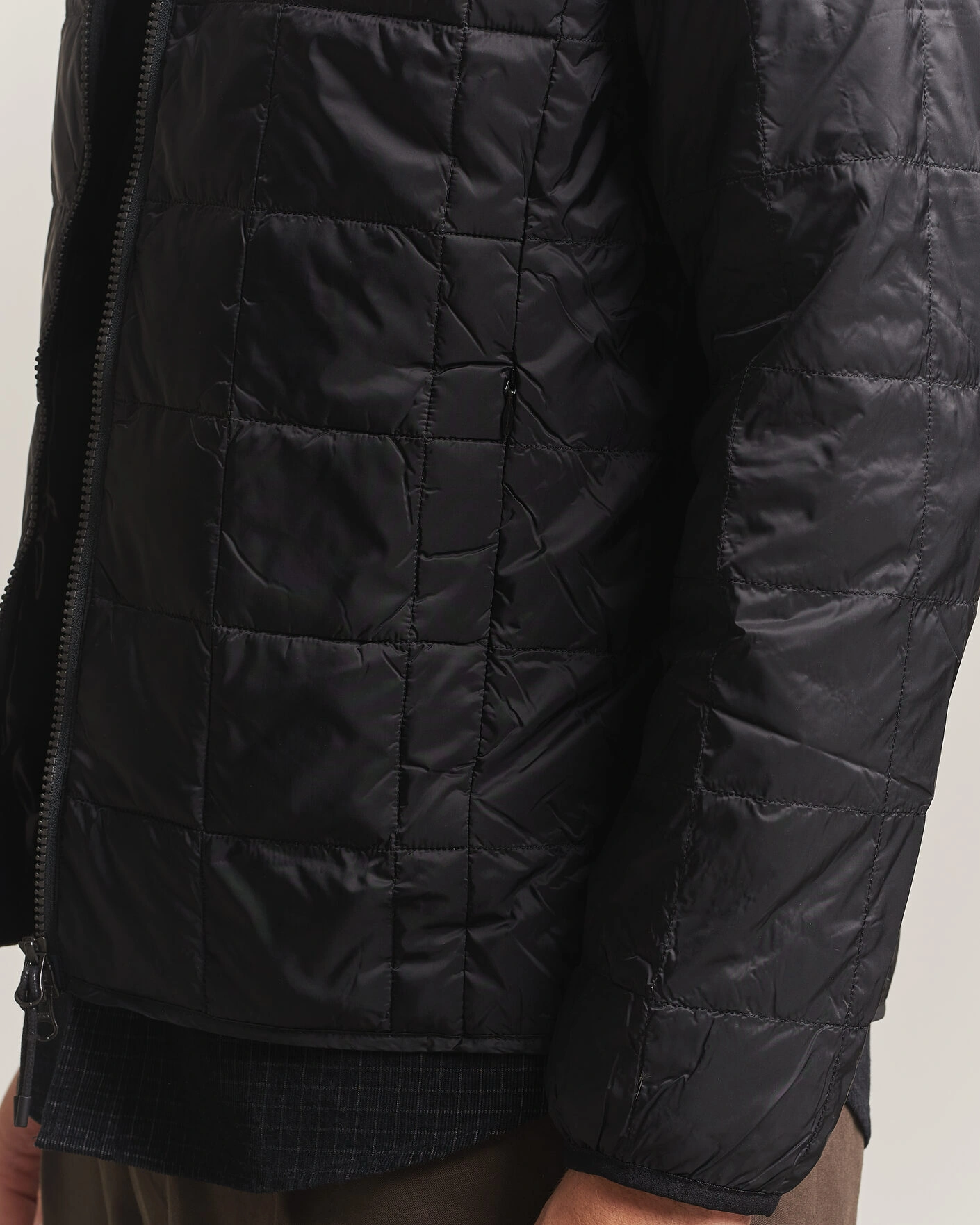Herr | Jackor | TAION | High Neck Full Zip Lightweight Down Jacket Black